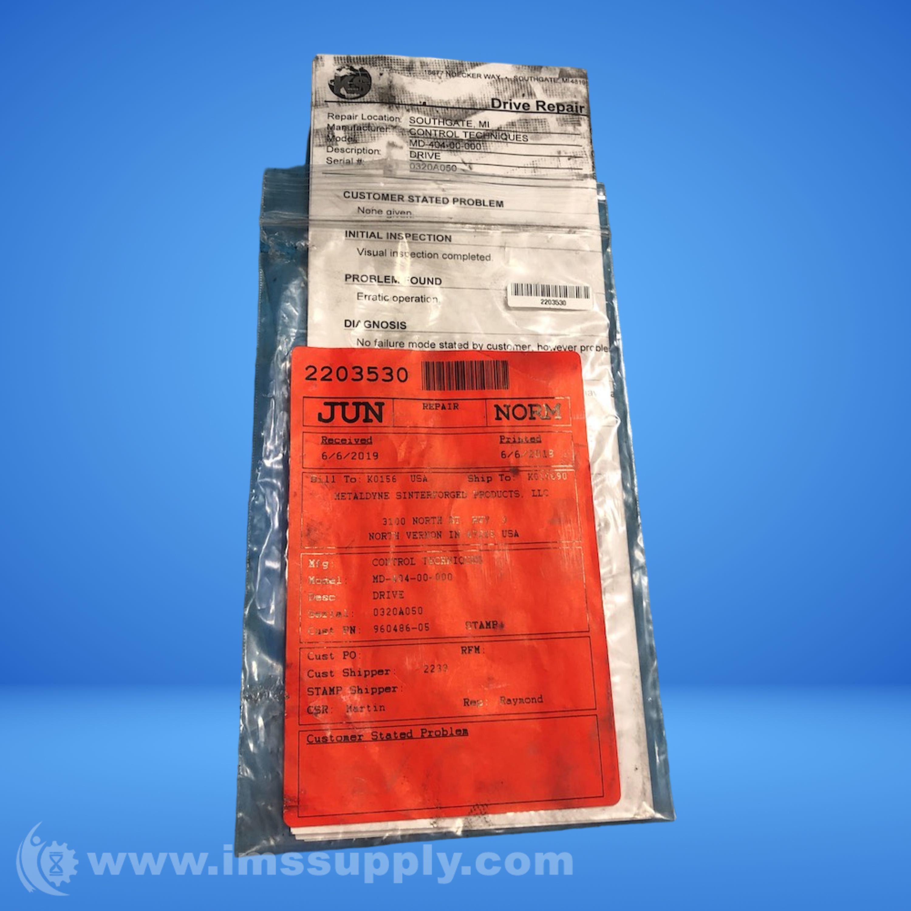 Control Techniques MD-404-00-000 Drive Module - IMS Supply