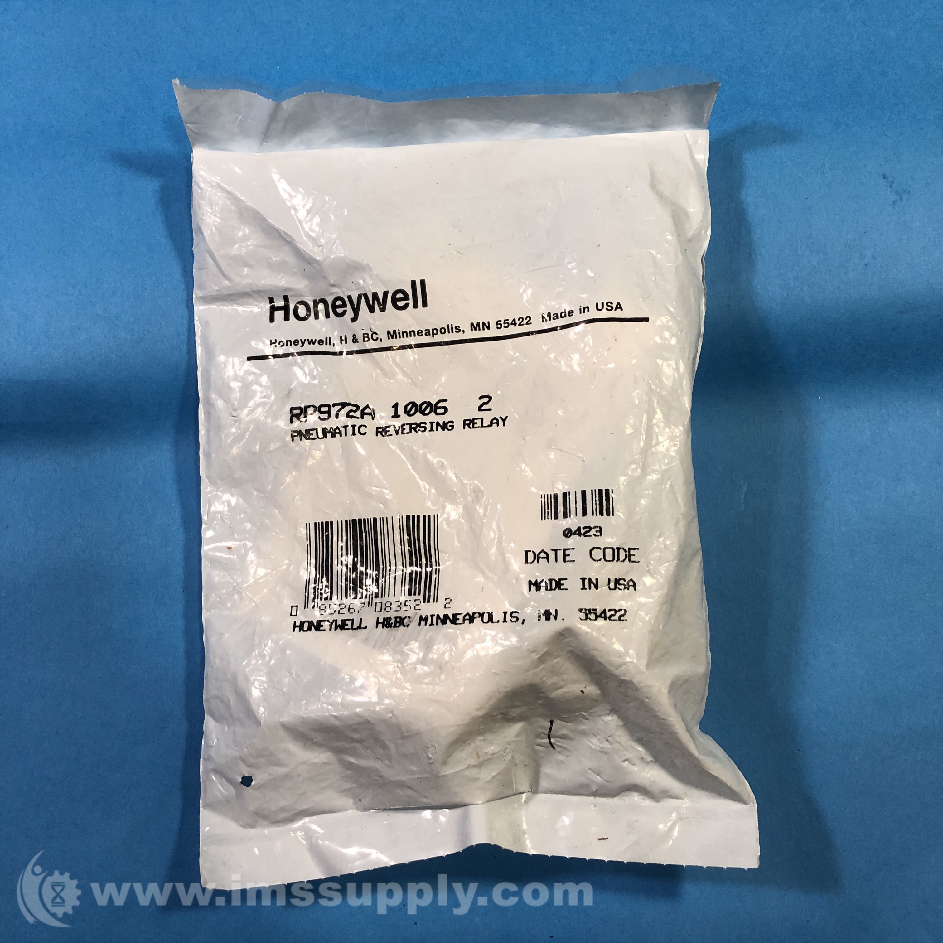 Honeywell RP972A1006 Relay, Pneumatic Reversing Control IMS Supply