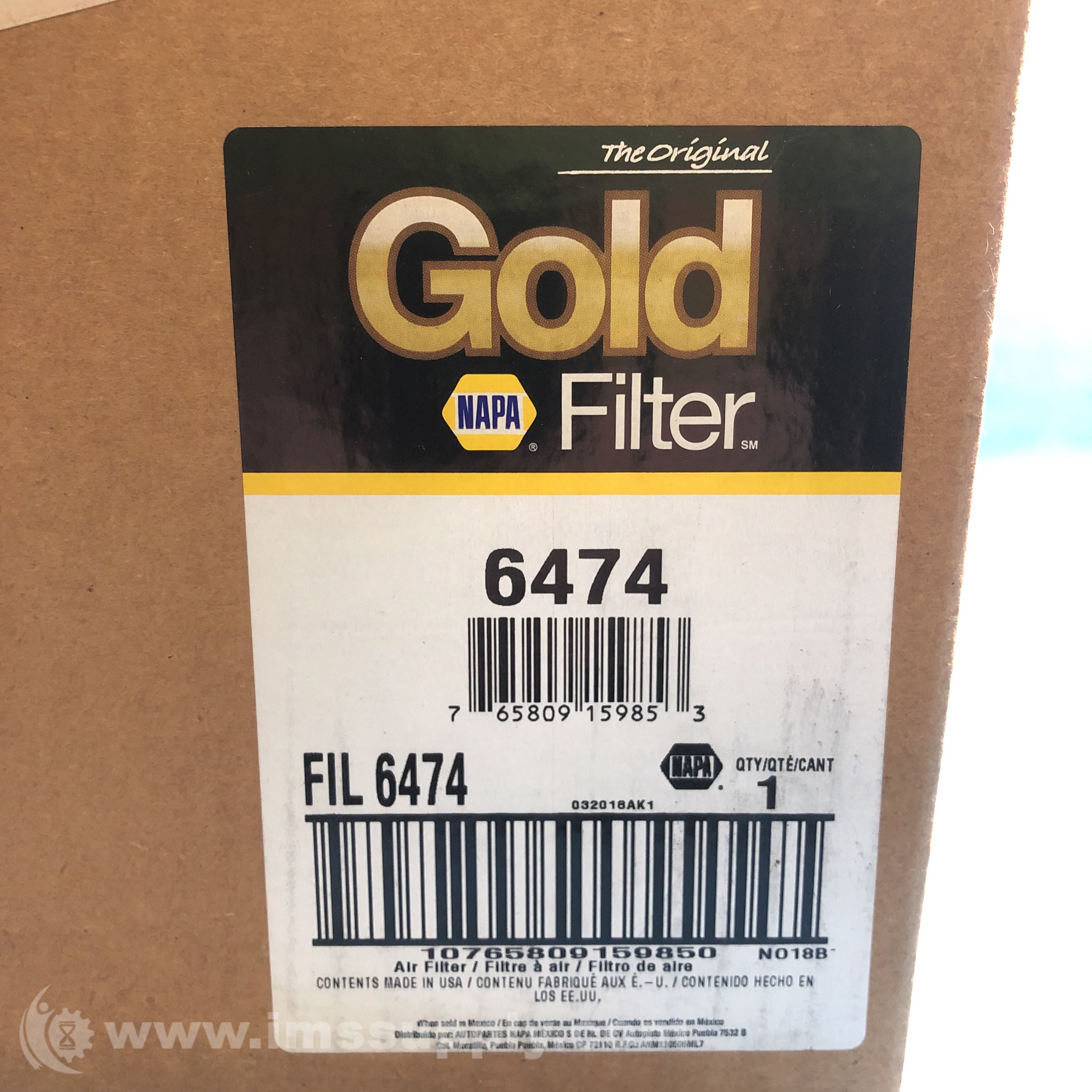 Napa 6474 Gold Air Filter IMS Supply