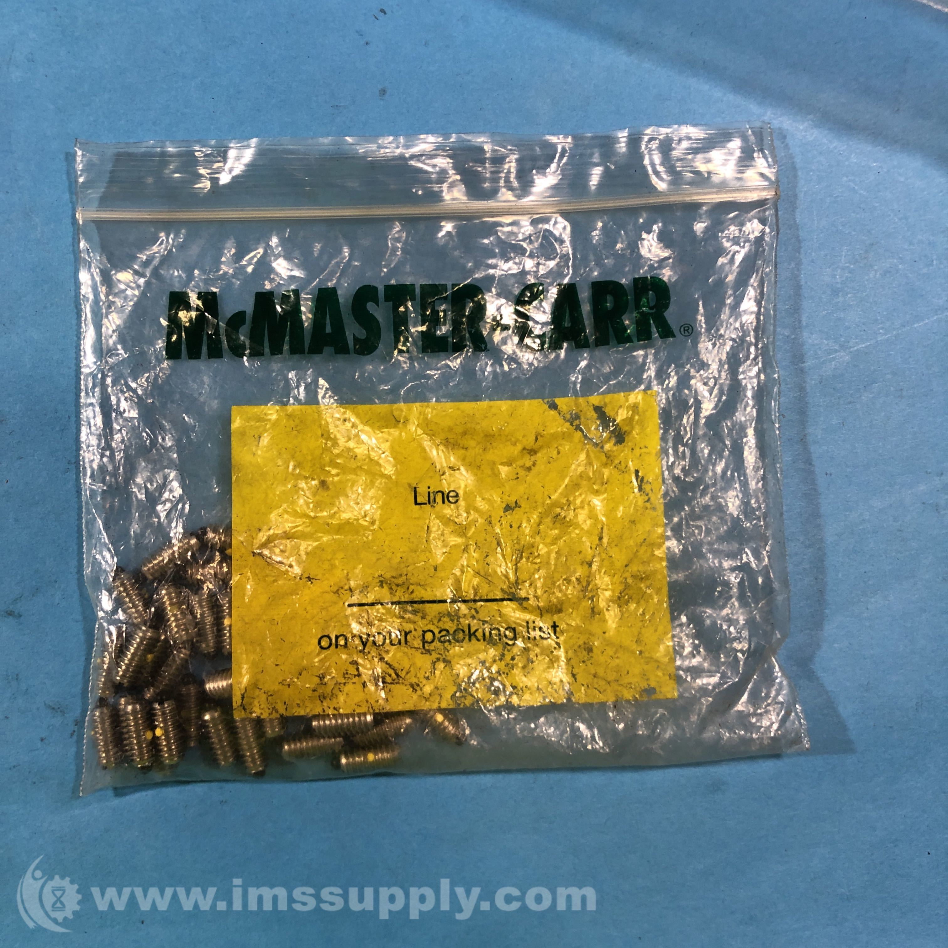 McMasterCarr Bag of 37 HexDrive CupPoint Set Screws IMS Supply