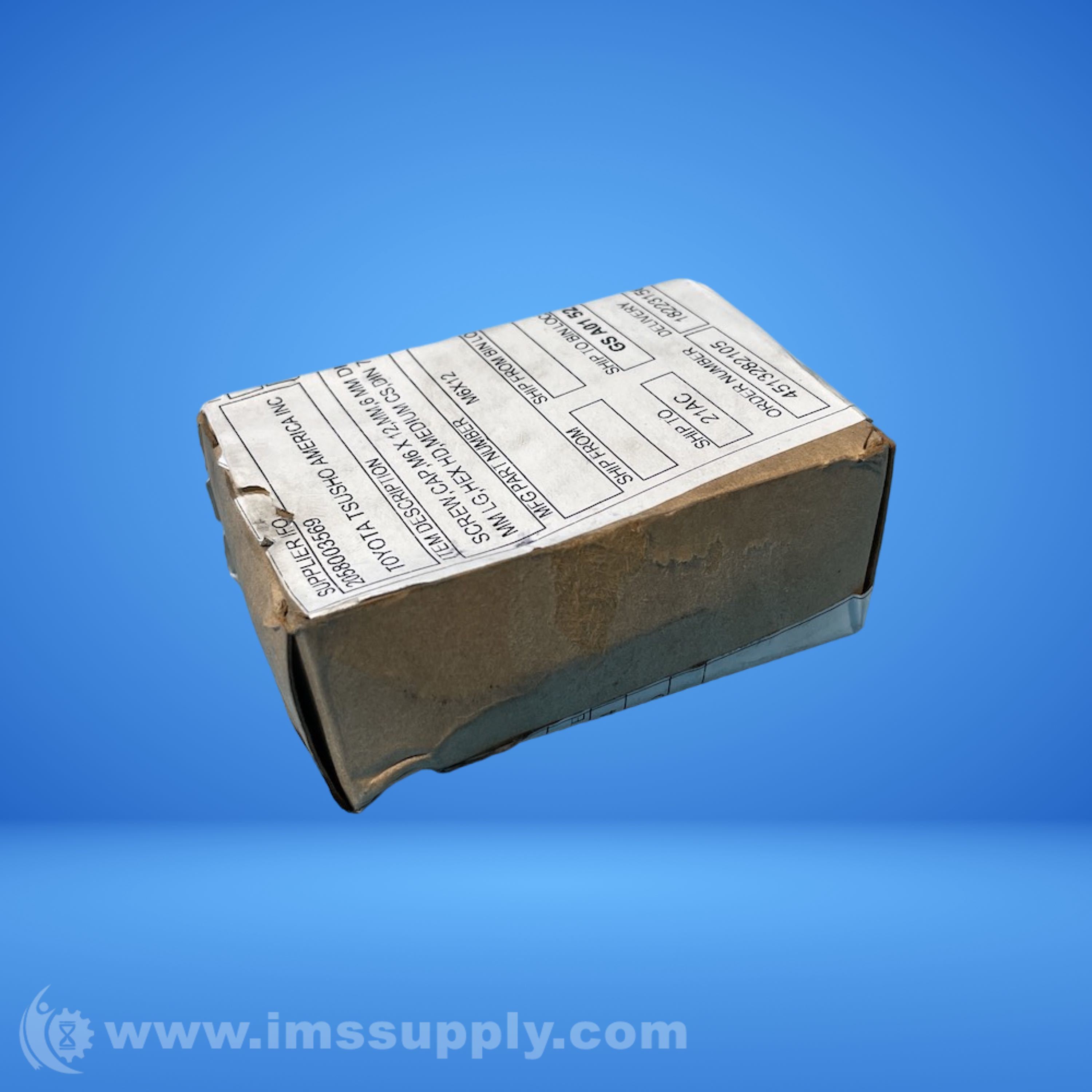Metro Industries M6X12 Box of 50 Steel Machine Bolt Hex Screws - IMS Supply