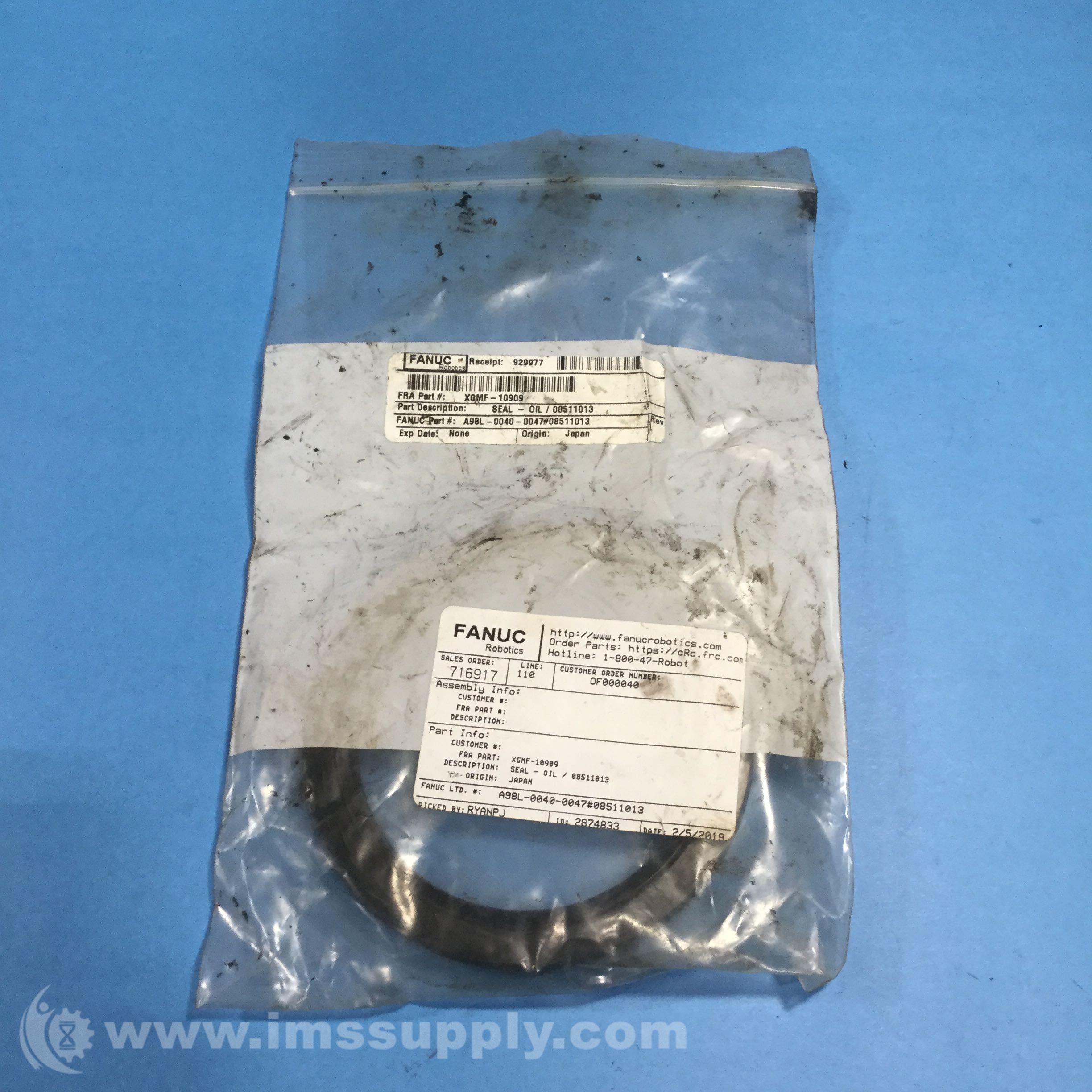 Fanuc A98L-0040-0047#08511013 Oil Seal - IMS Supply