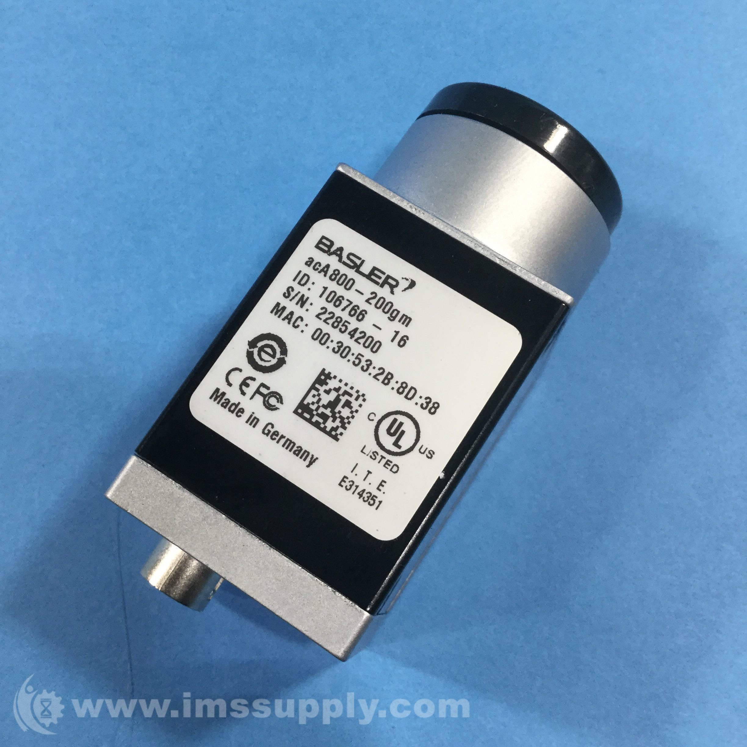 Basler 106766-16 acA800-200gm GigE Camera - IMS Supply