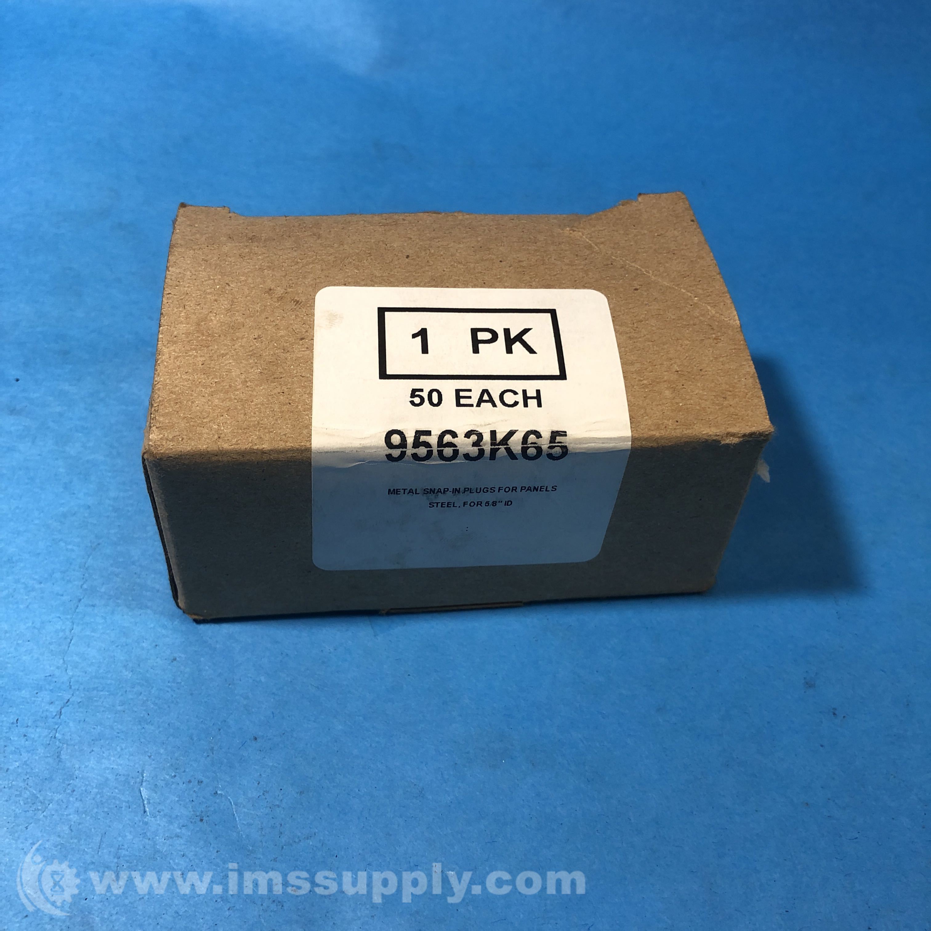 McMasterCarr 9563K65 Box of 50 Metal Snapin Panel Plugs IMS Supply