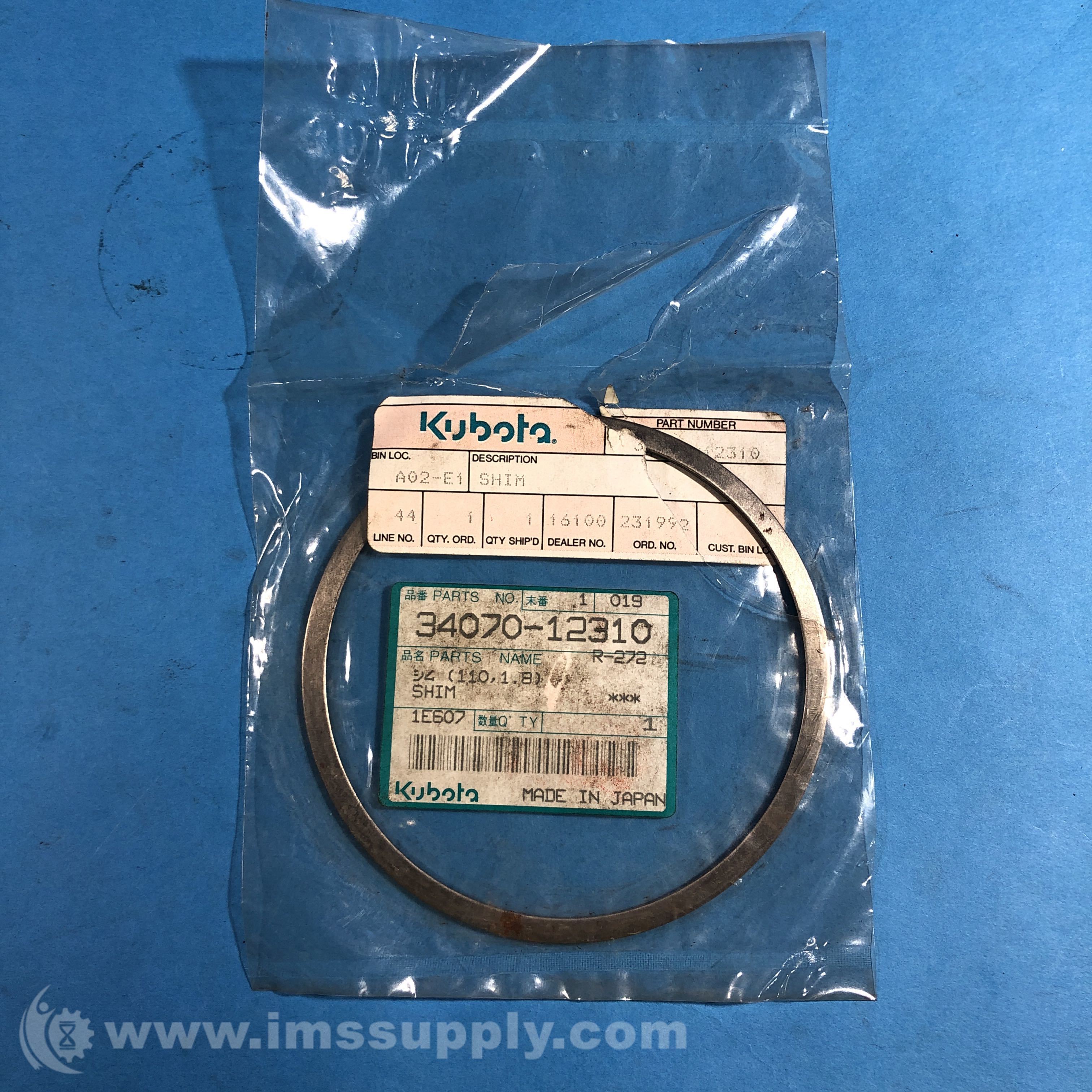 Kubota 34070-12310 Shim - IMS Supply