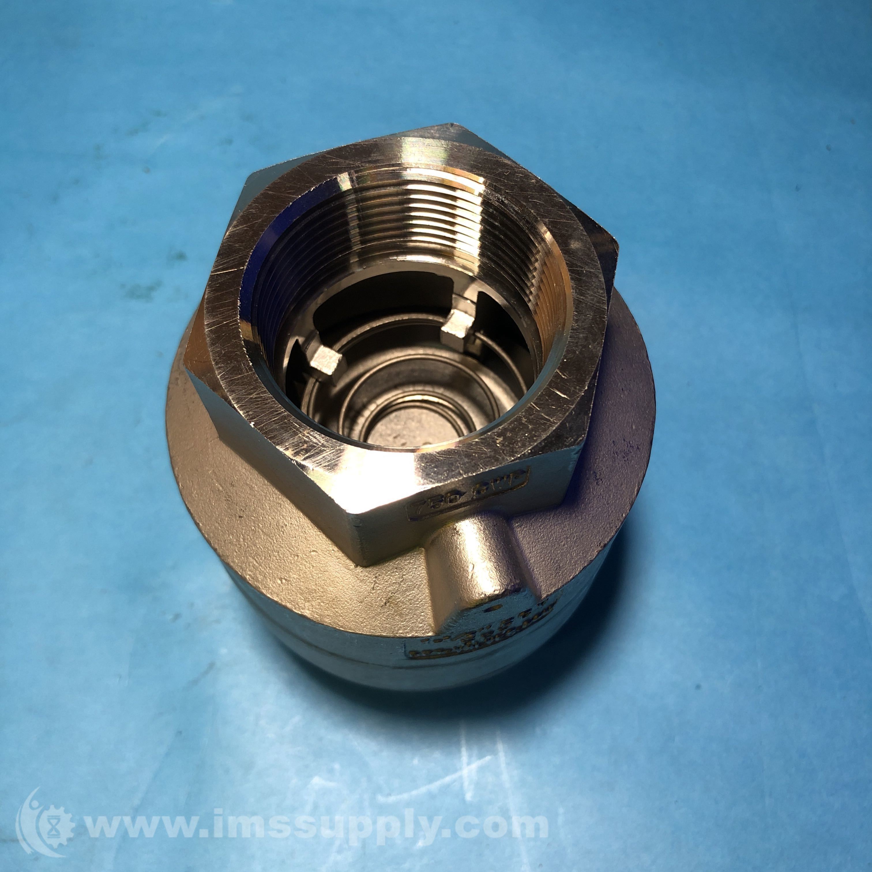 Dft 8373F-51 Threaded Spring Check Valve 1-1/2 In Stainless Steel - IMS ...