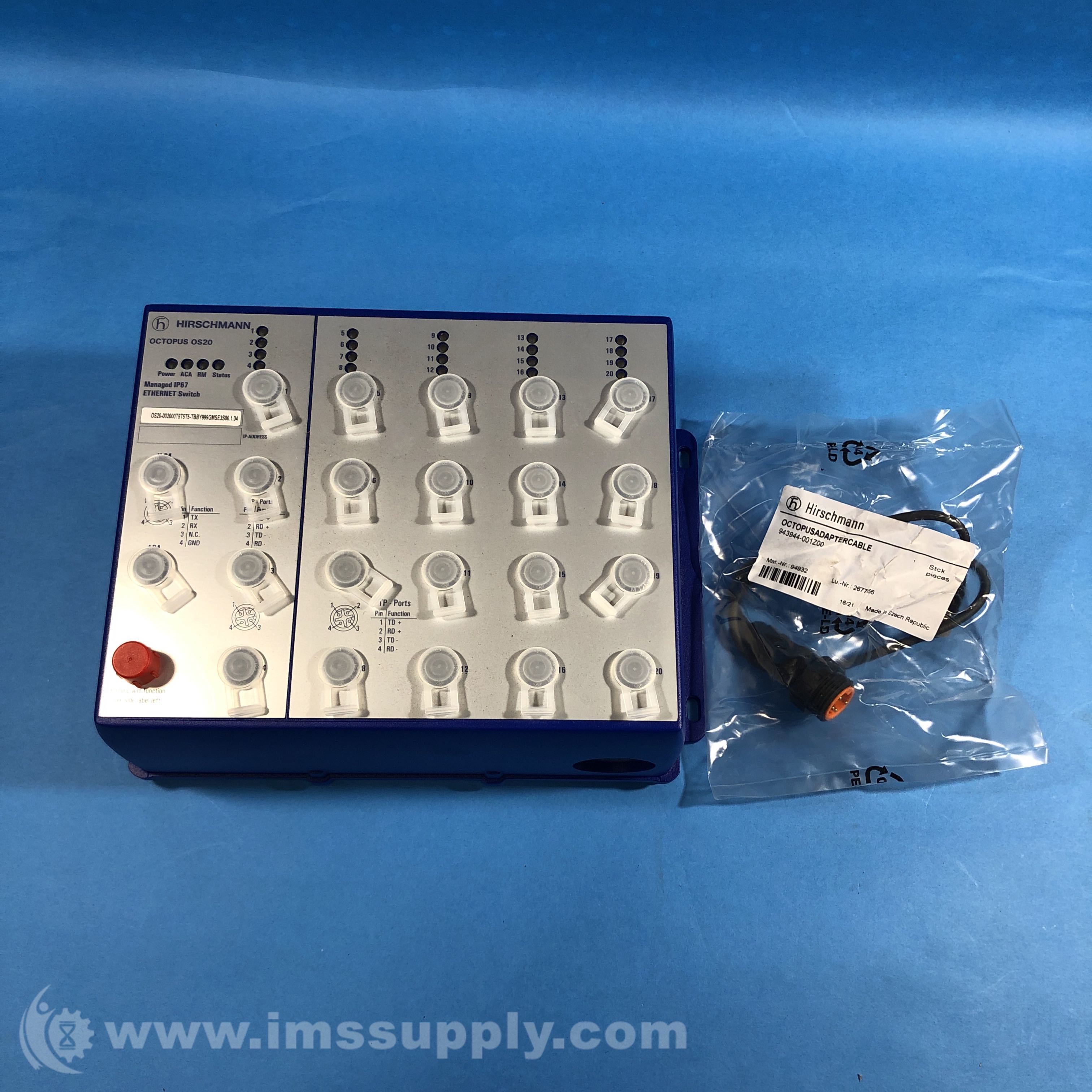 Hirschmann OS20-002000T5T5T5-TBBY999GMSE3S Ethernet Switch - IMS Supply