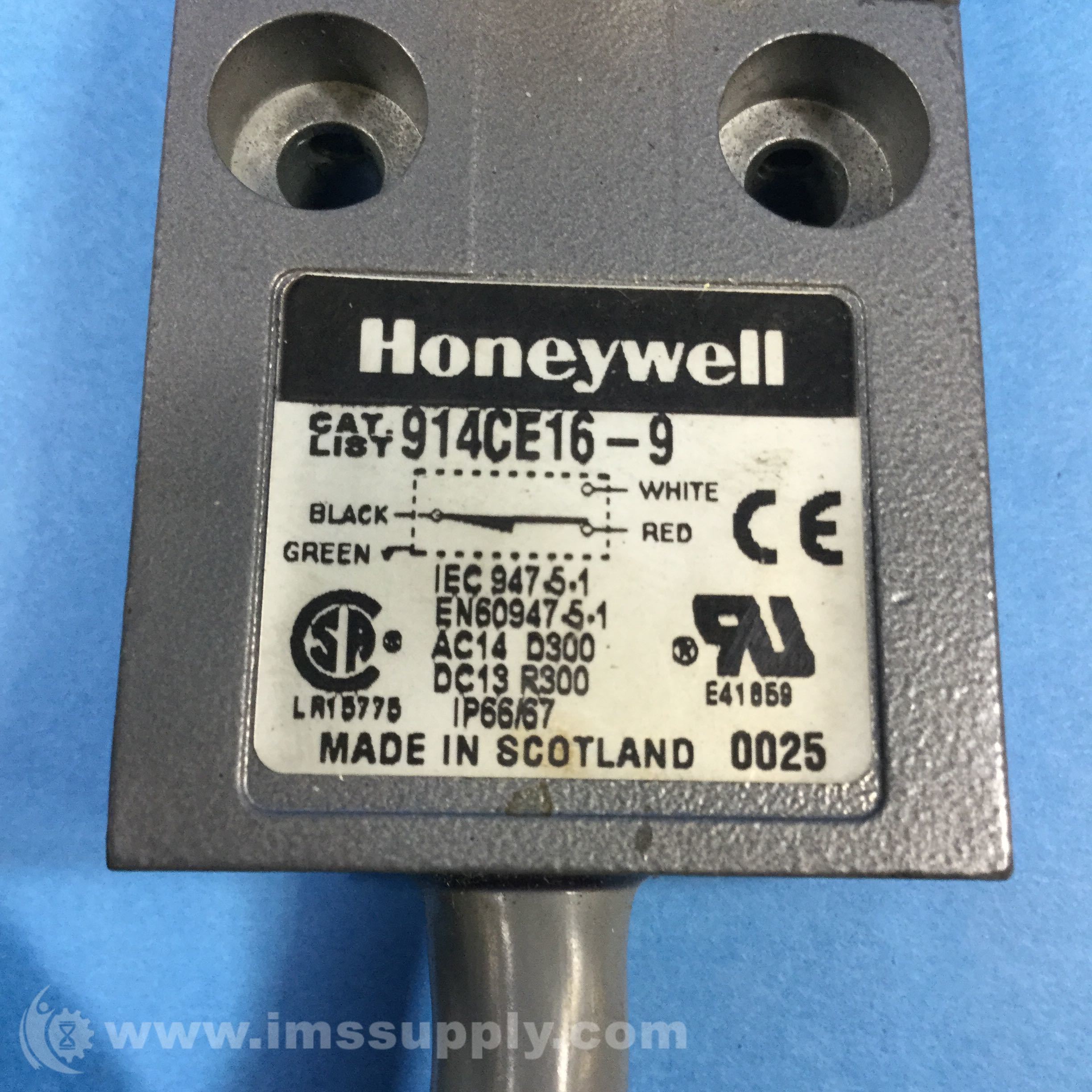HONEYWELL 914CE16-9 LIMIT SWITCH *USED* 