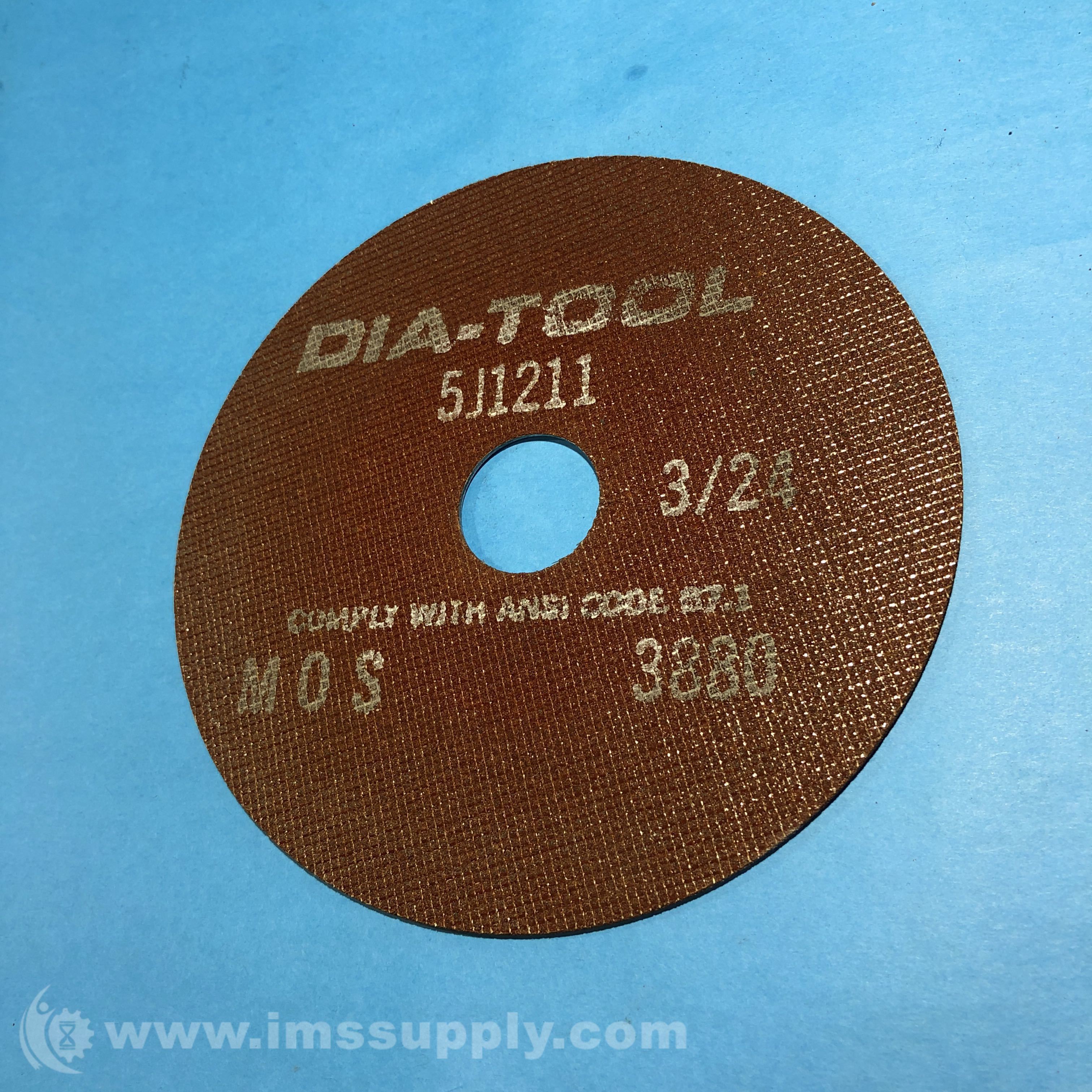 DiaTool 5J1211 3/24 Abrasive Disc IMS Supply