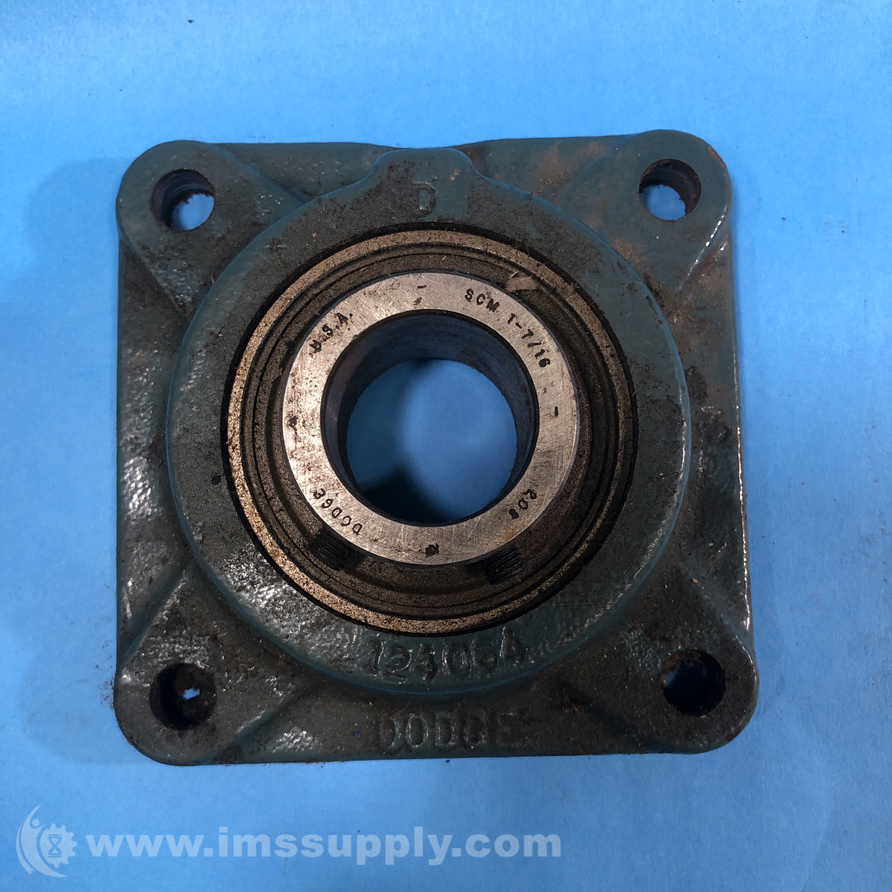 Dodge 124064 Flange Bearing, 17/16 In Bore, 4 Bolt IMS Supply