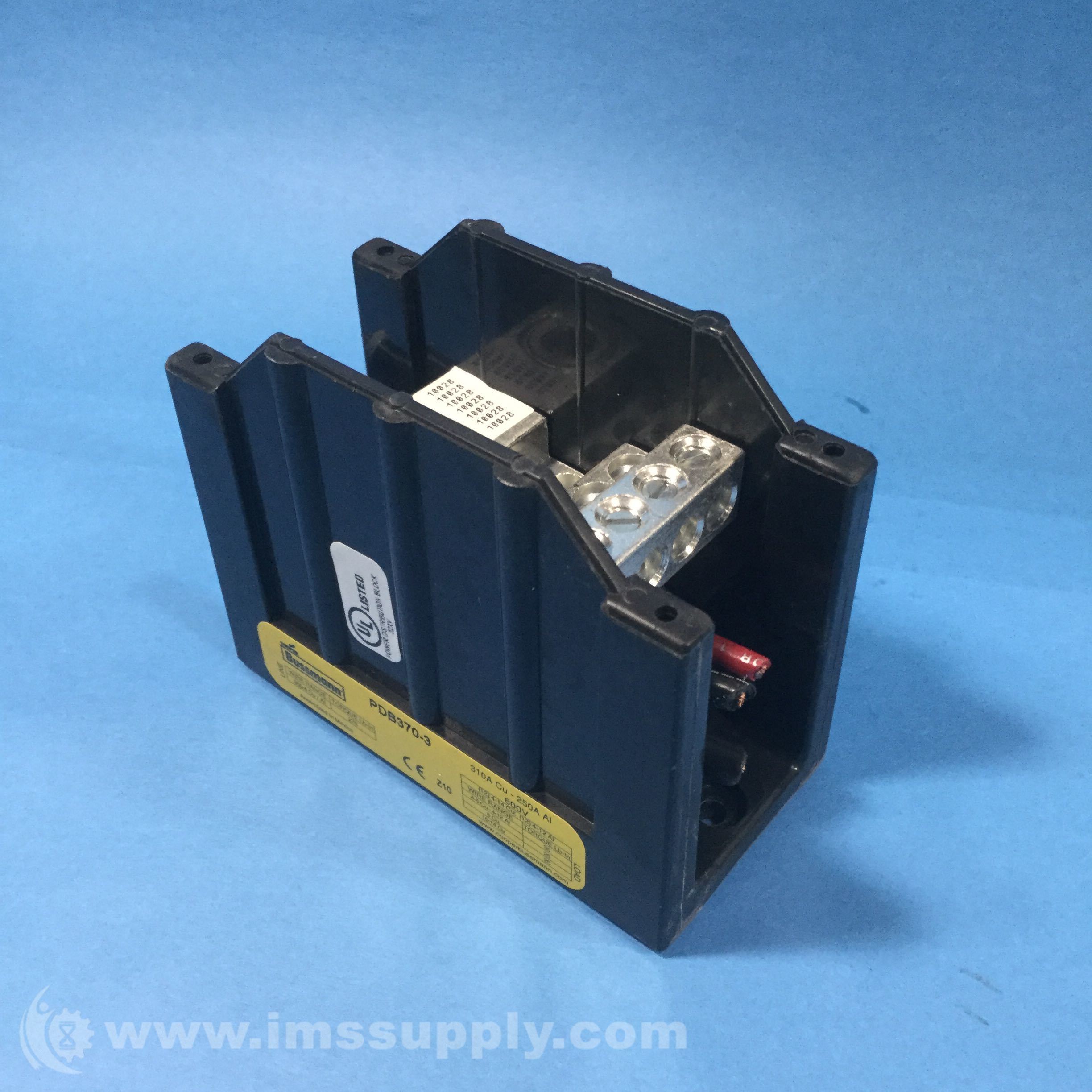 Cooper Bussmann PDB370-3 Power Distribution Blocks, PDB Series - IMS Supply