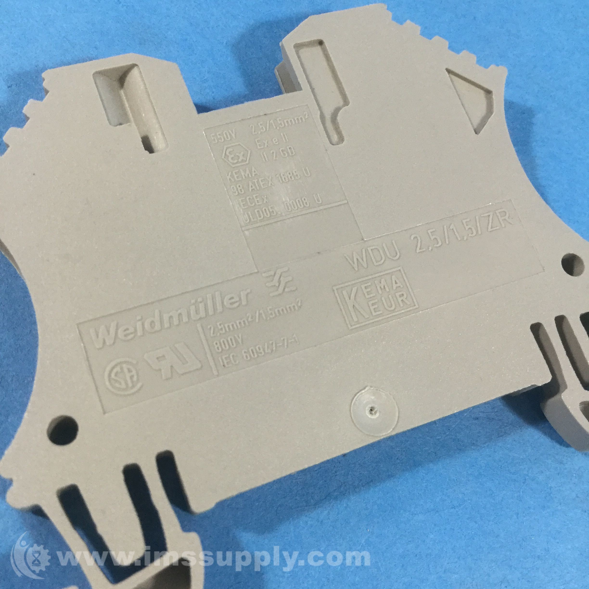 Weidmuller WDU 2.5/1.5/ZR Terminal Block 20AMP 300V IMS Supply