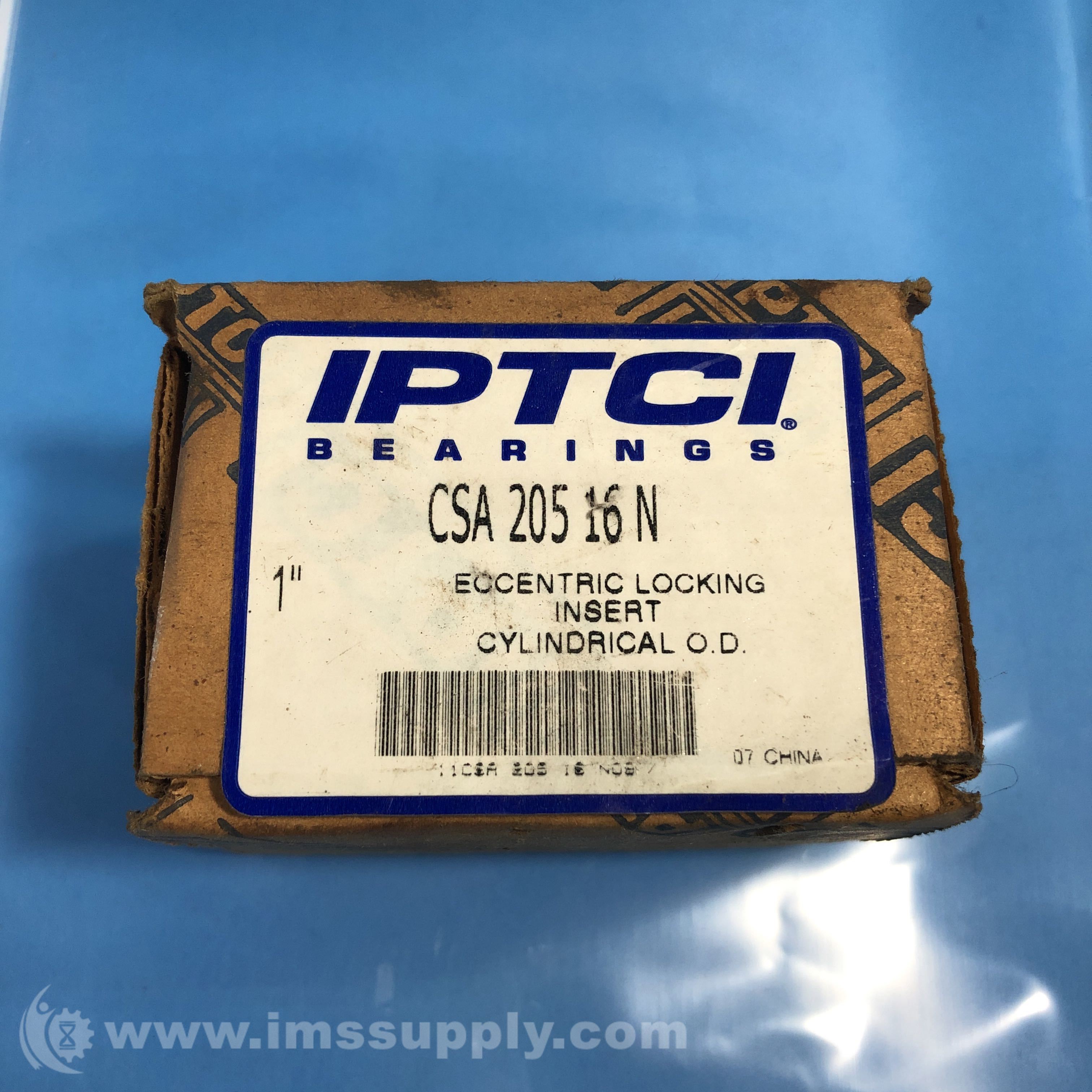 Iptci Bearings CSA 205 16 N Bore Size 1'' Insert Bearing - IMS Supply
