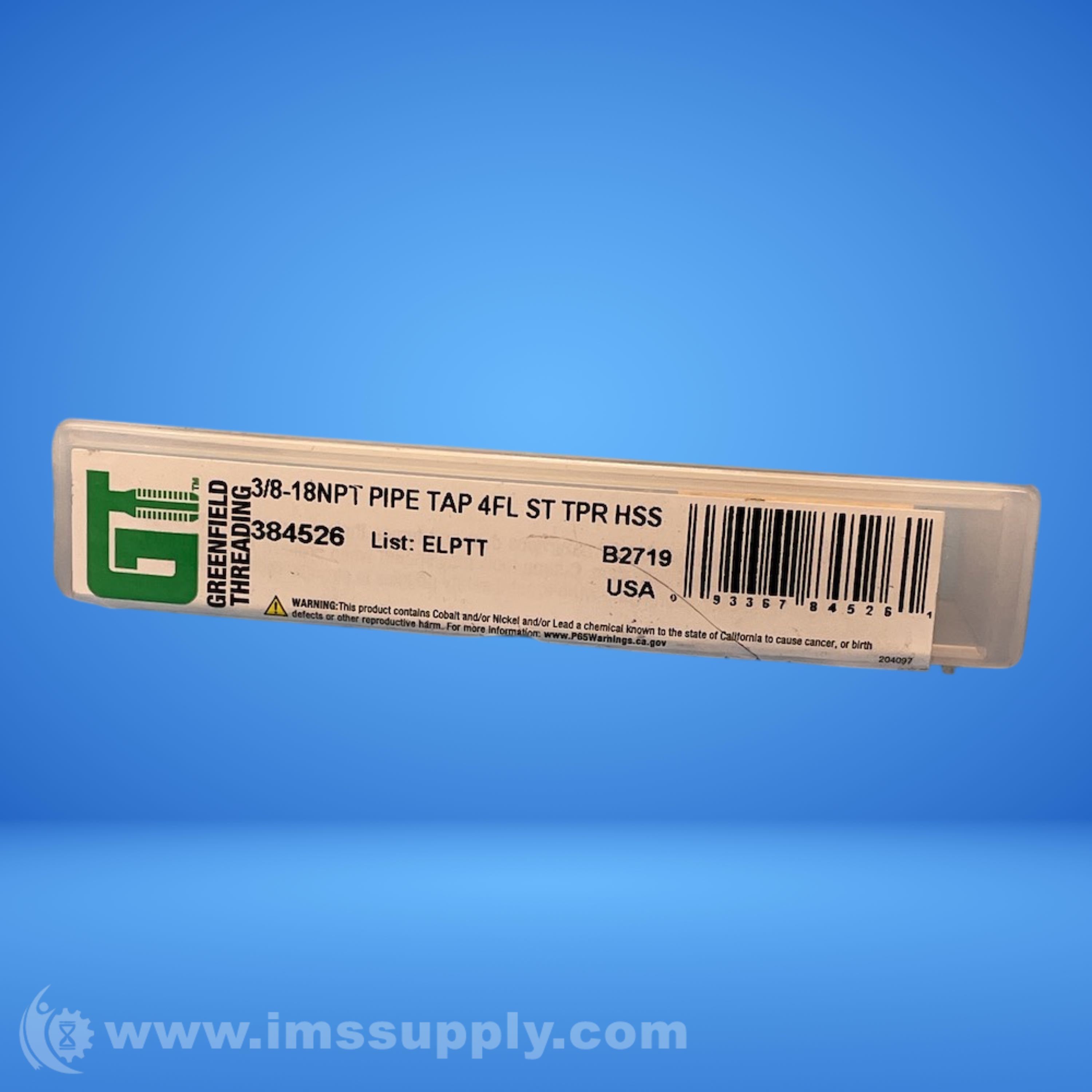 Greenfield Tap & Die 272314 IMS Supply