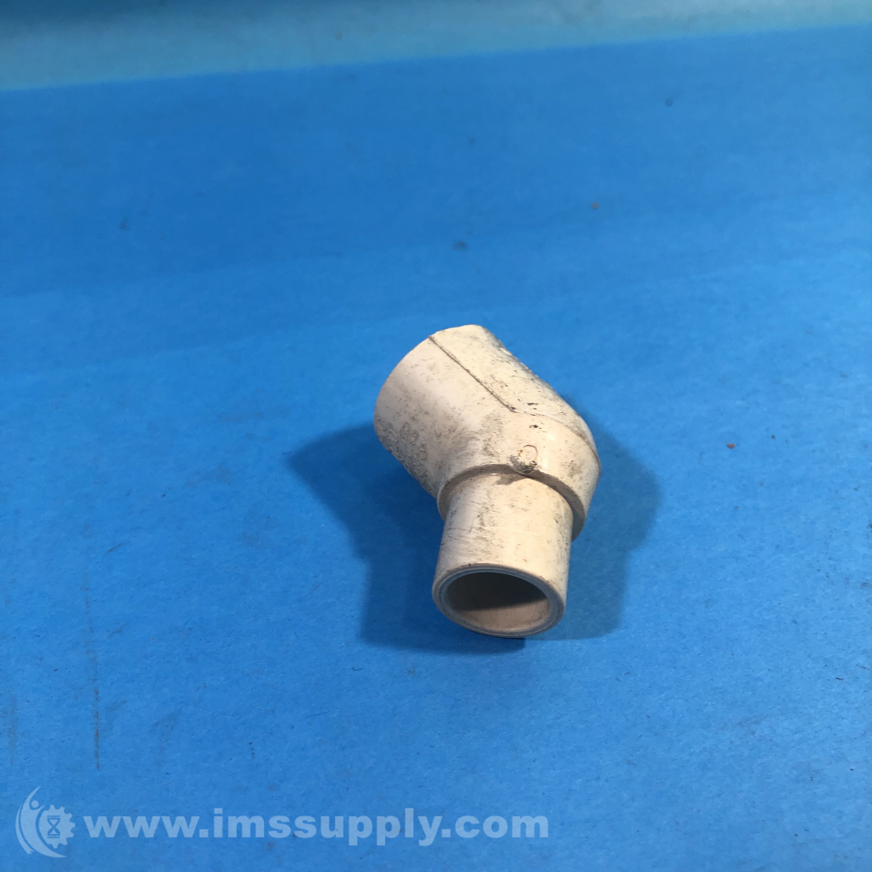 Nibco 3/4 to 1/2 White PVC 45 Degree Reducer Fitting - IMS Supply