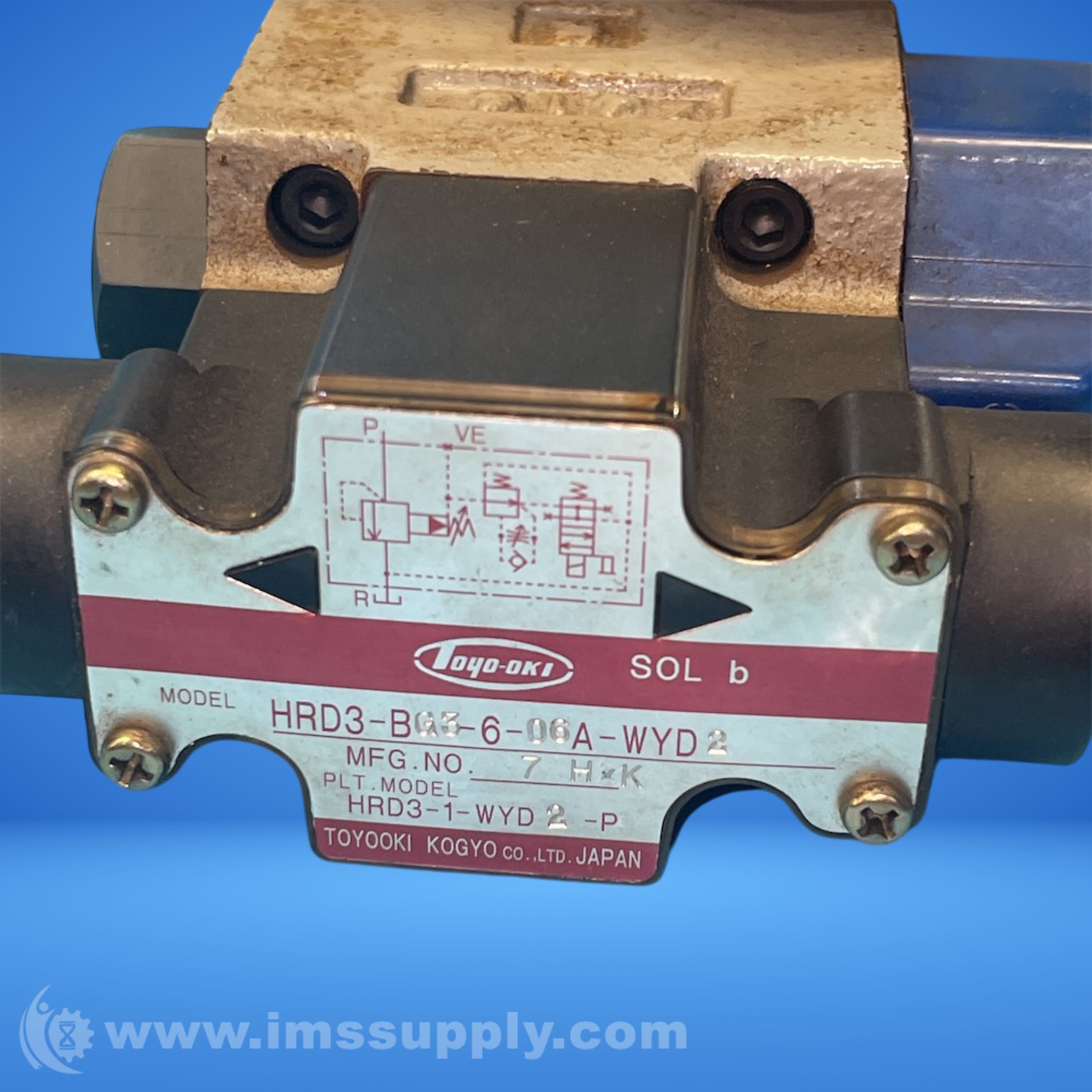 Toyooki Kogyo HRD3-BG3-6-06A-WYD2 Hydraulic Valve - IMS Supply