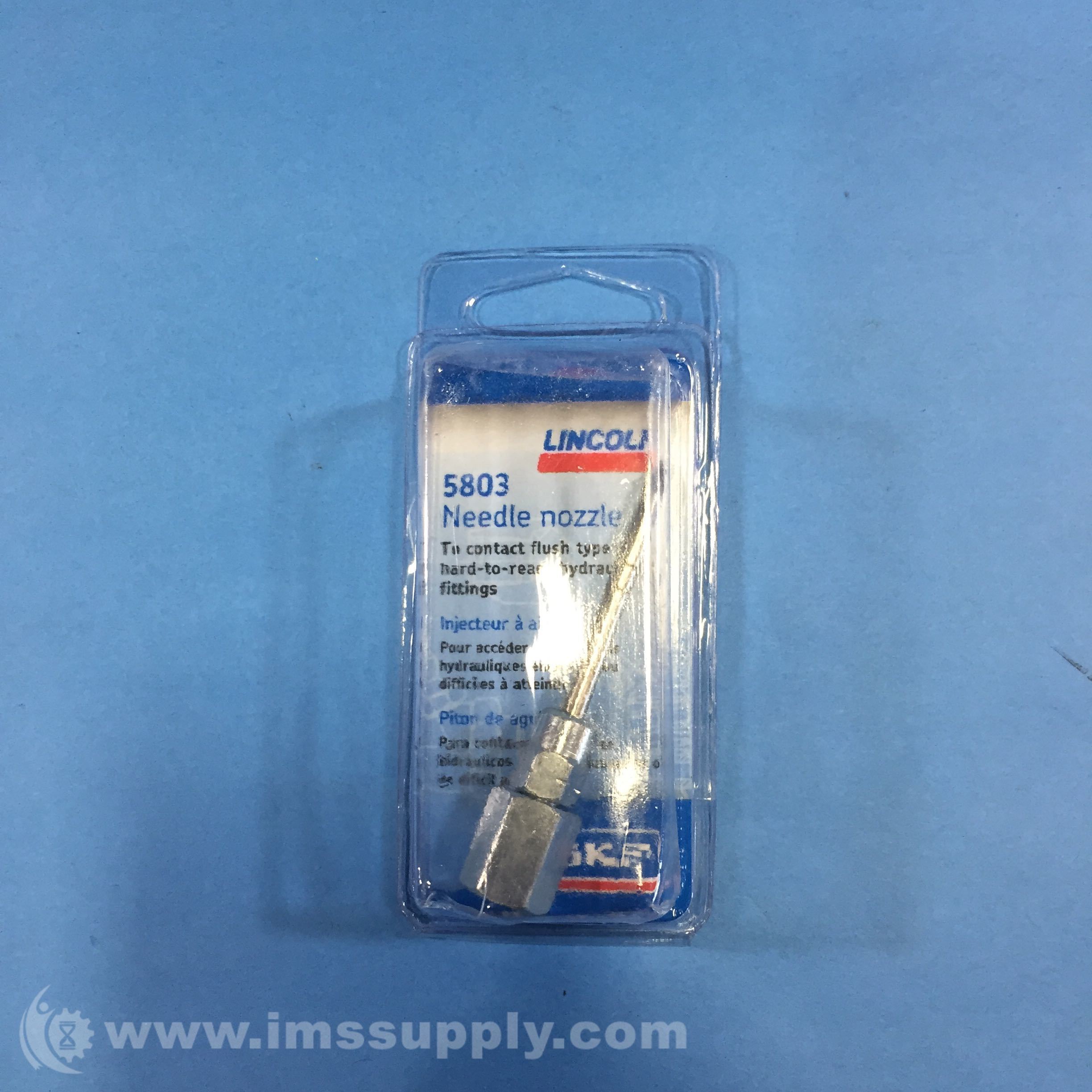 Lincoln 5803 Grease Gun Needle Nozzle, 1/8 FNPT, 6000 psi IMS Supply