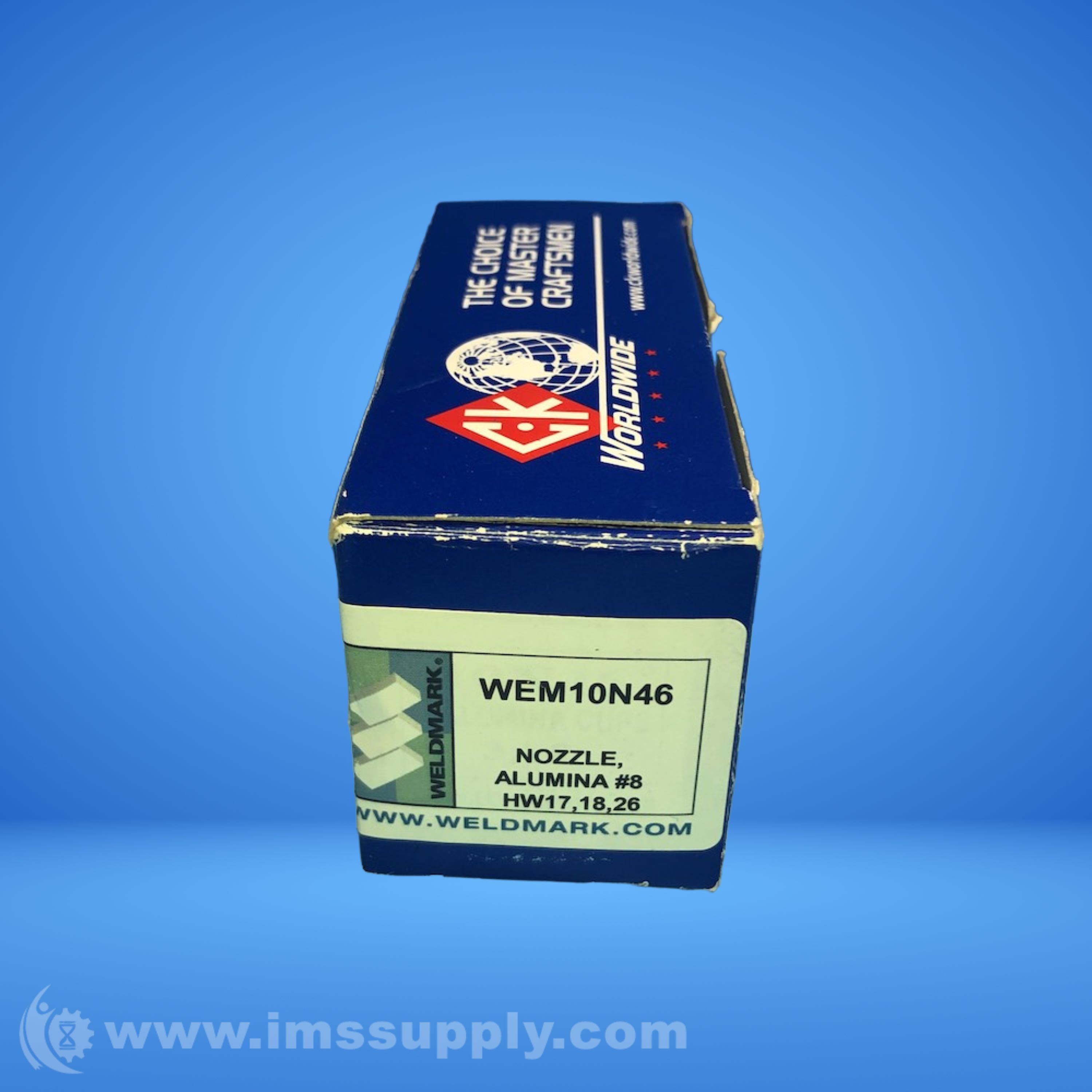 Weldmark WEM10N46 Box of 10 #8 Alumina Nozzles - IMS Supply