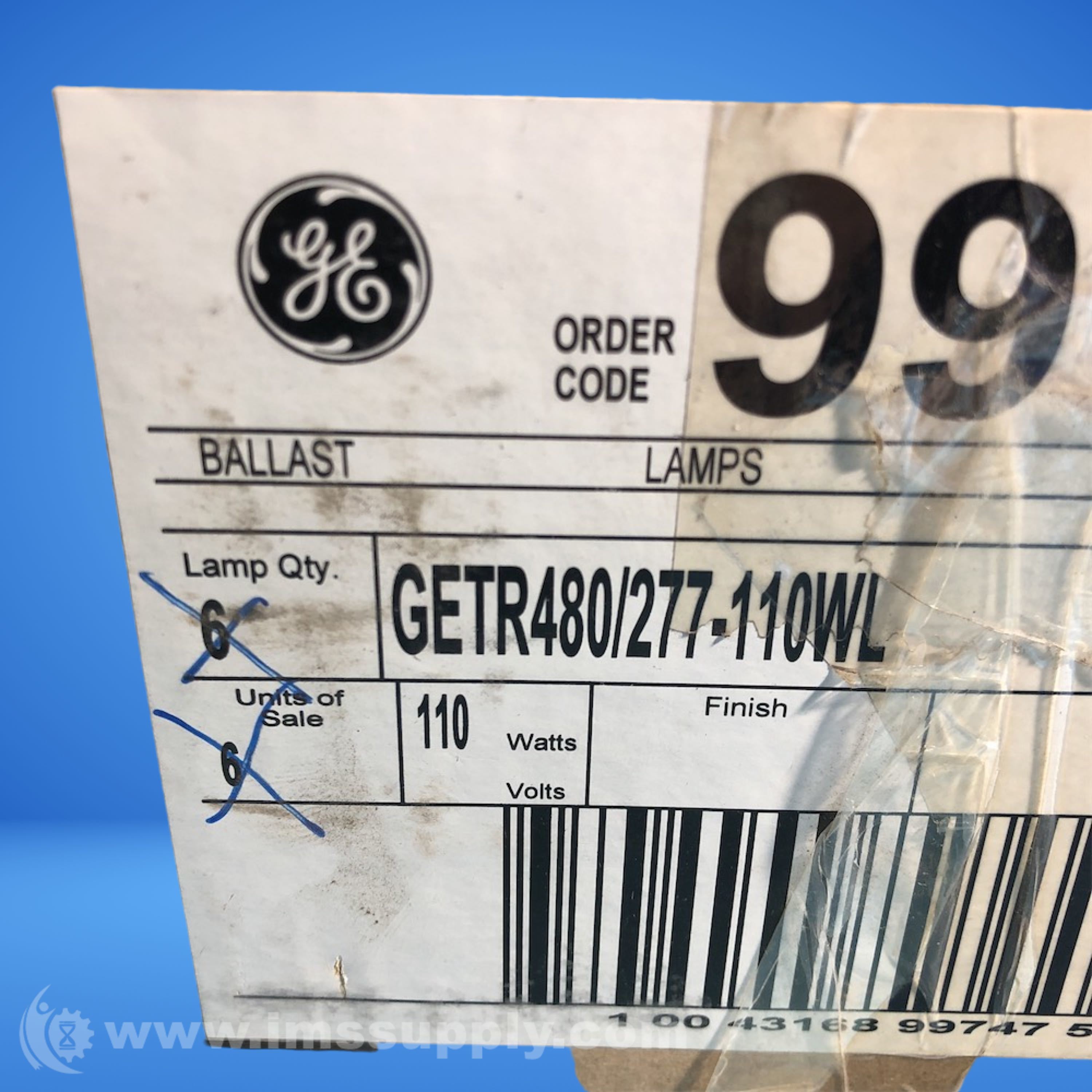 Transformateur Abaisseur GETR480/277-250W - Marque GE, 250 Watts, Pour Conversion De Tension