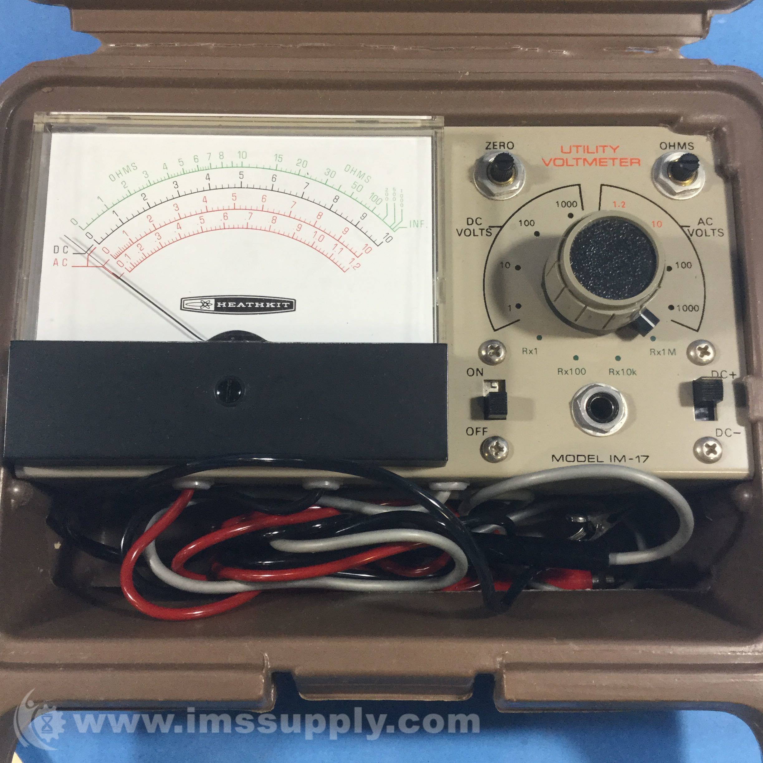 Grace HeathKit IM-17 Utility Solid-State Voltmeter In Case - IMS