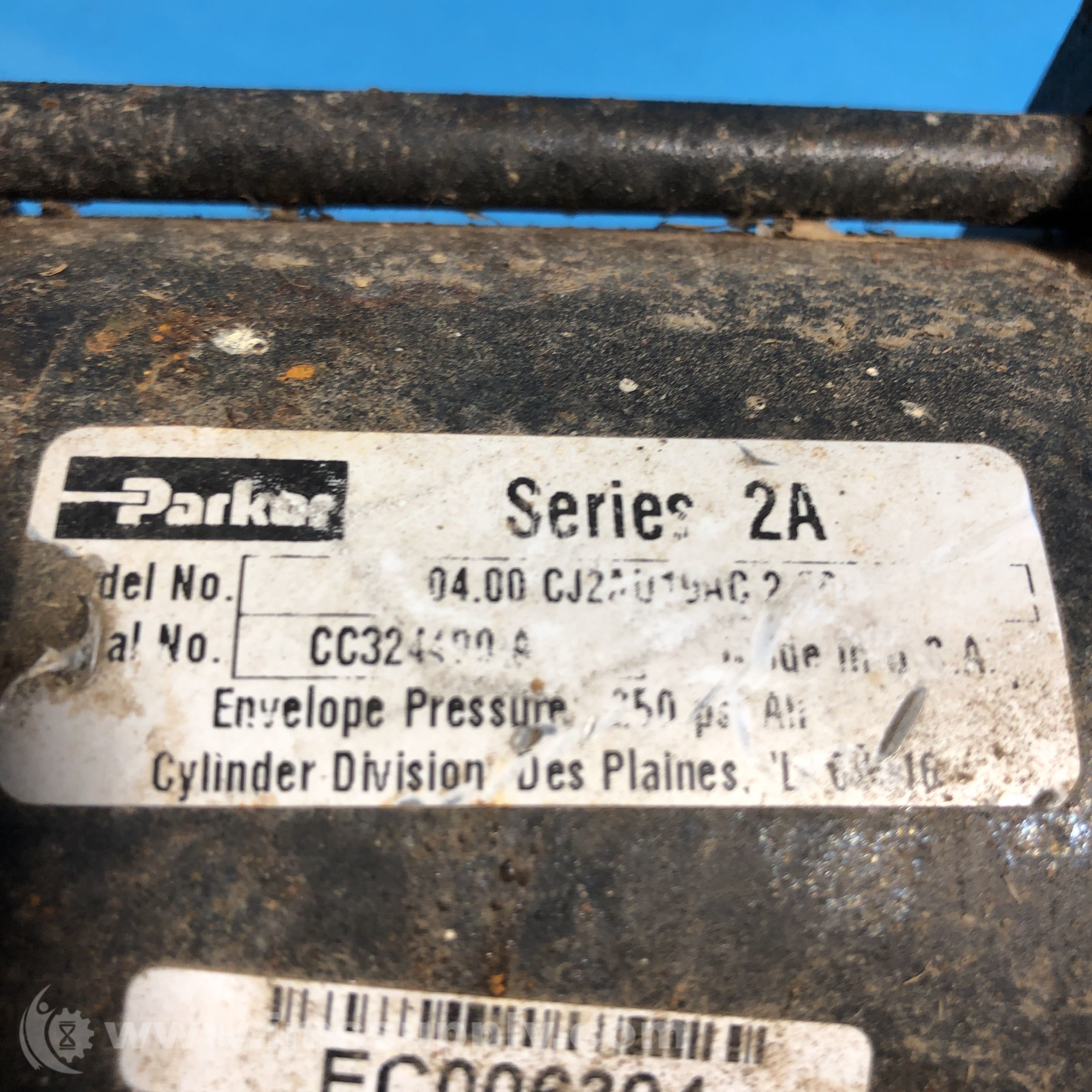Parker 04.00 CJ2AU10AC 2.500 Series 2A Hydraulic cylinder 250 PSI IMS