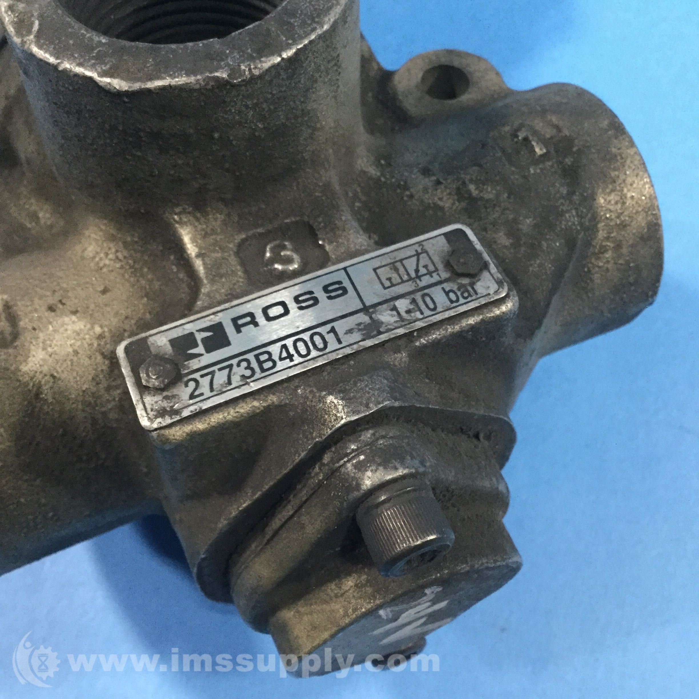 Ross 2773B4001 Solenoid Valve, 110 Bar, 110/120V Coil, 50/60 Hz IMS