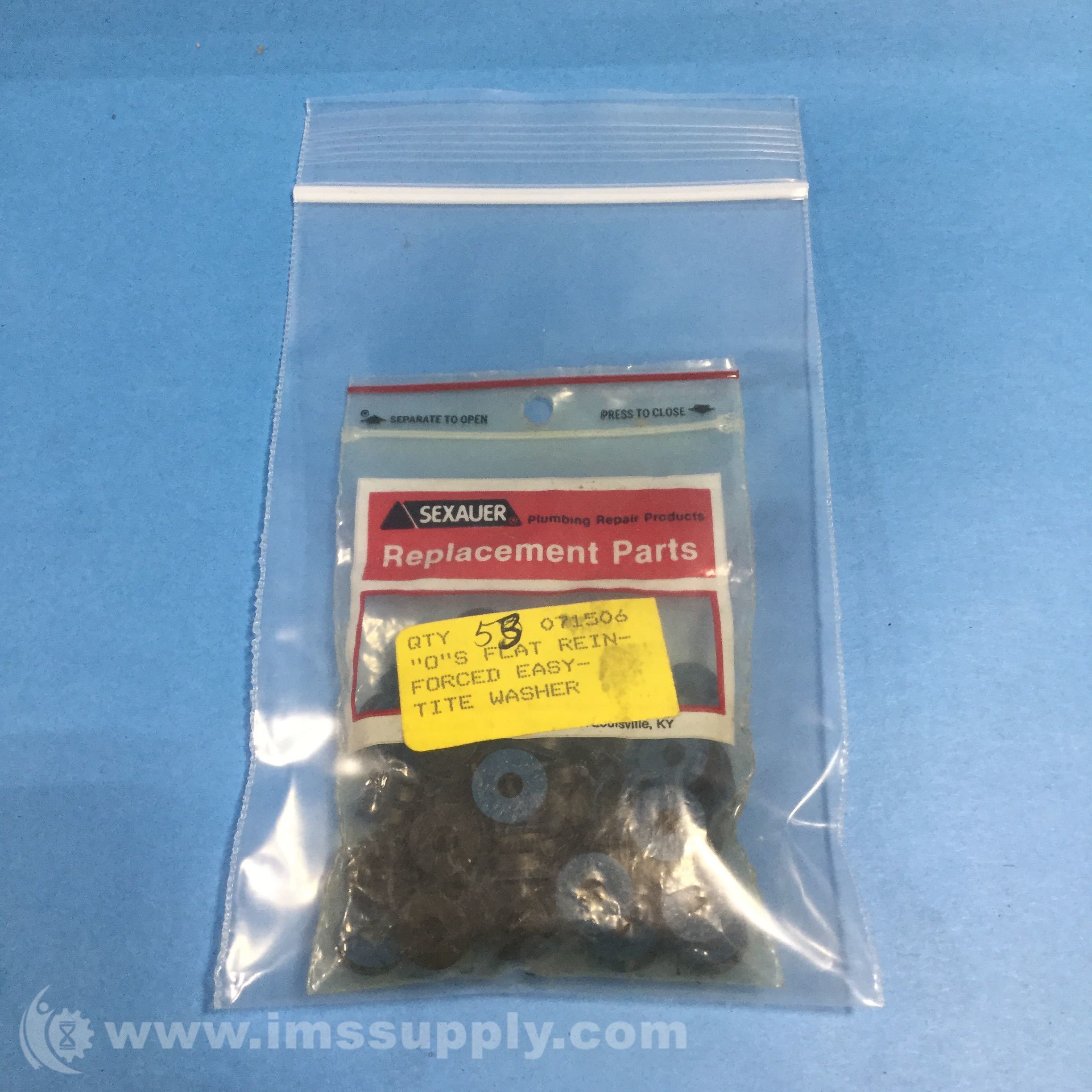 JA Sexauer 071506 Size 1/4 Inch Bag of 53 Easy-tite Washer - IMS Supply