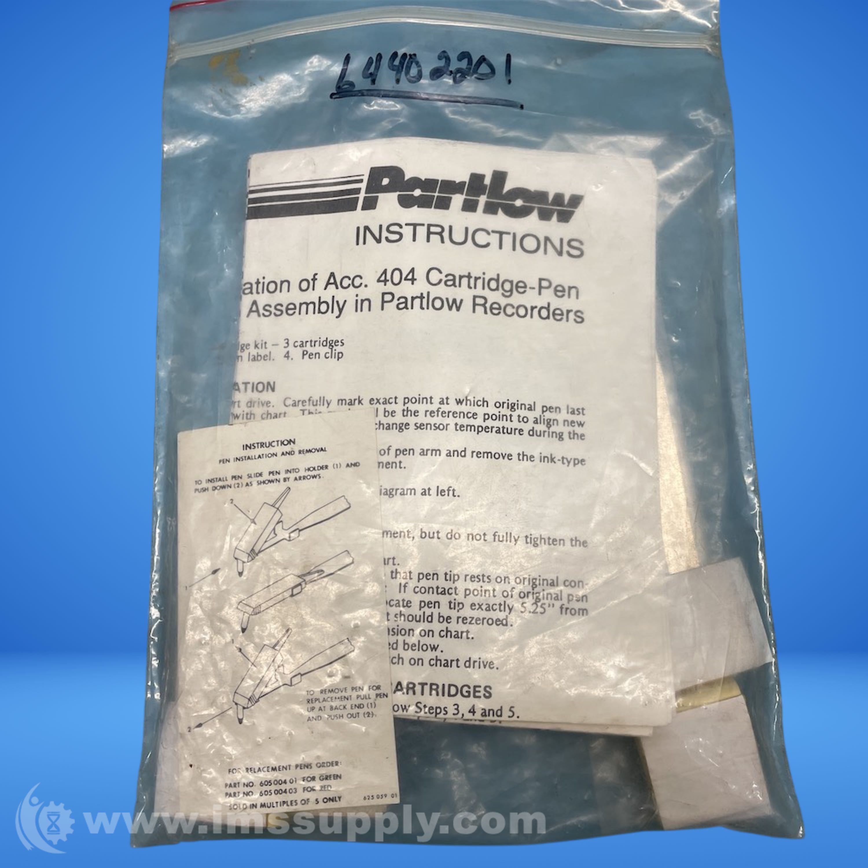 Partlow 60500401 Replacement Pen Kit - IMS Supply