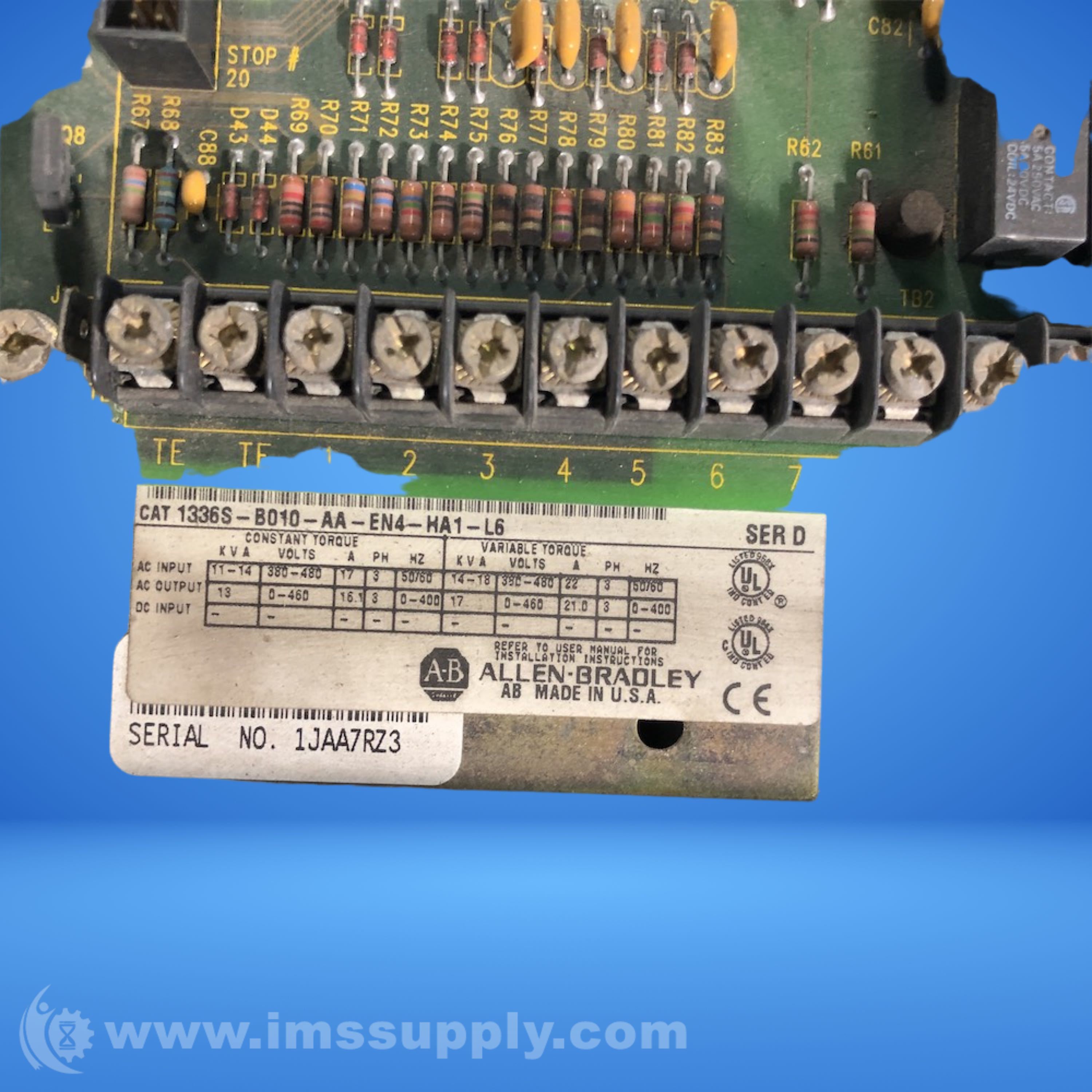 Allen Bradley 1336SB010AAEN4HA1L6 IMS Supply