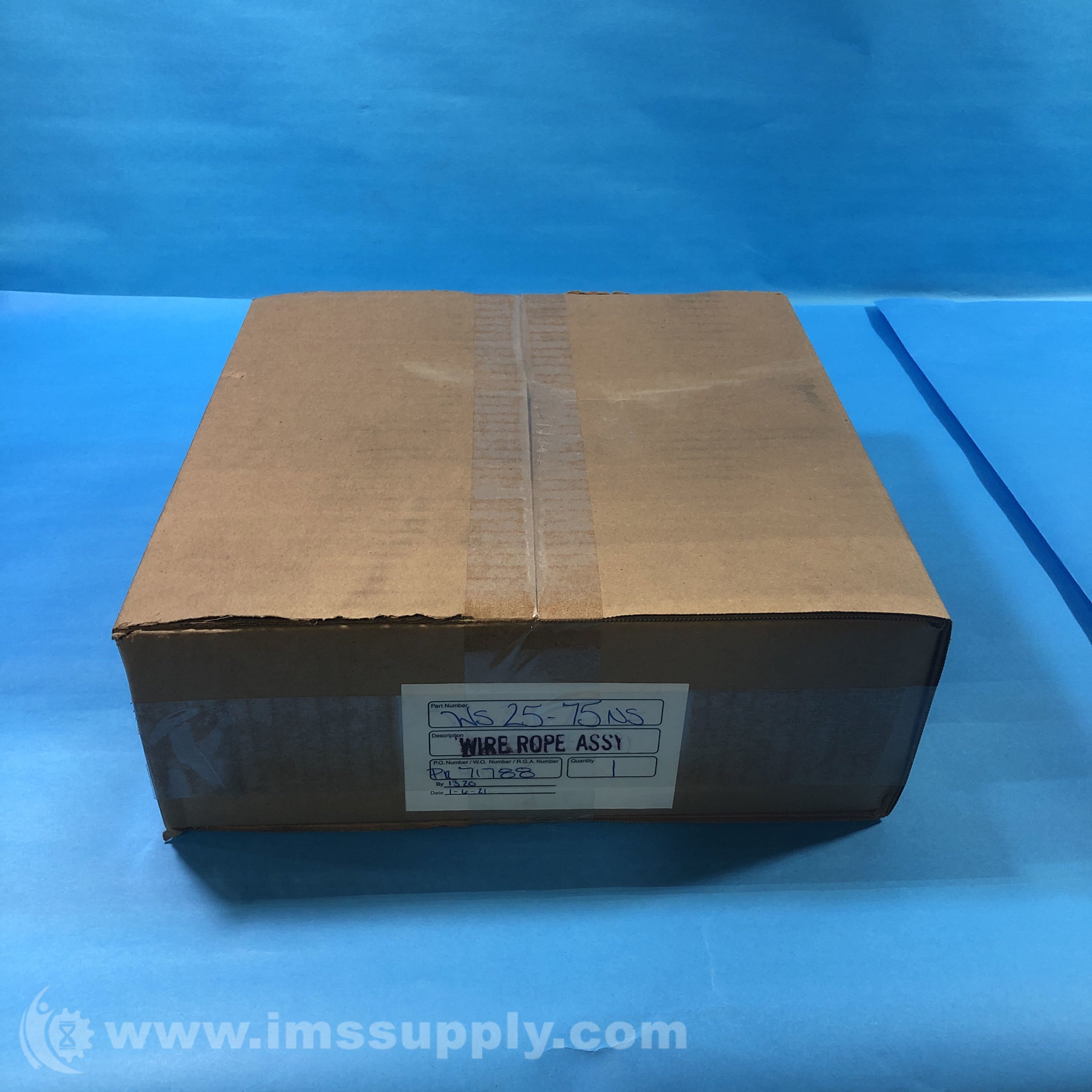 Thern WS25-75NS Wire Rope Assembly - IMS Supply