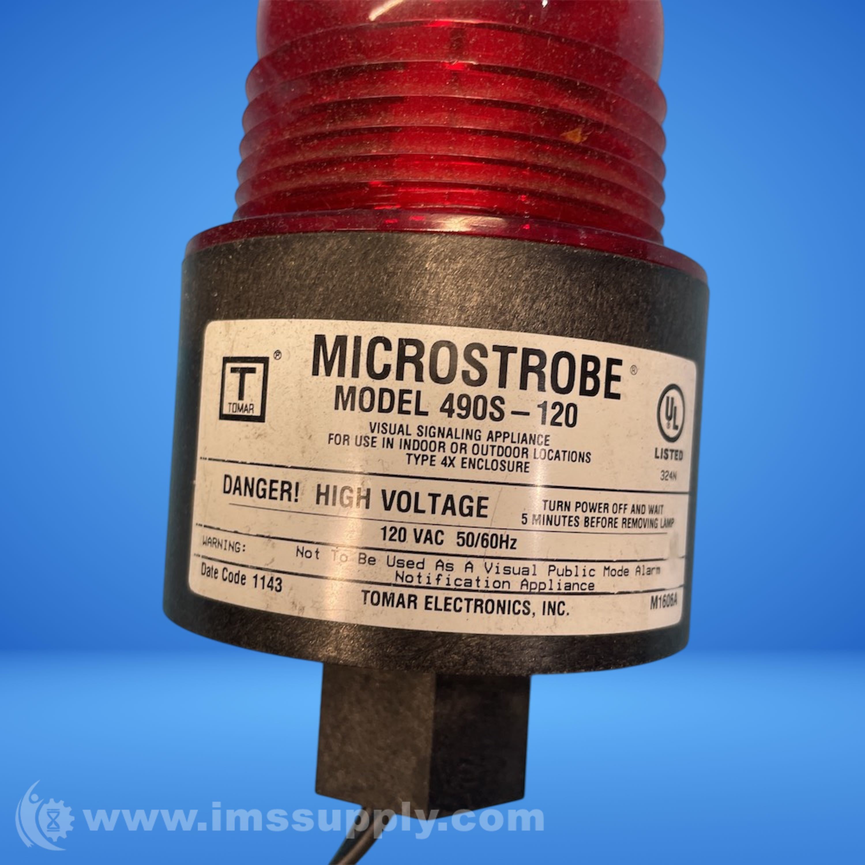 Tomar 490S-120 Red Strobe Light - IMS Supply