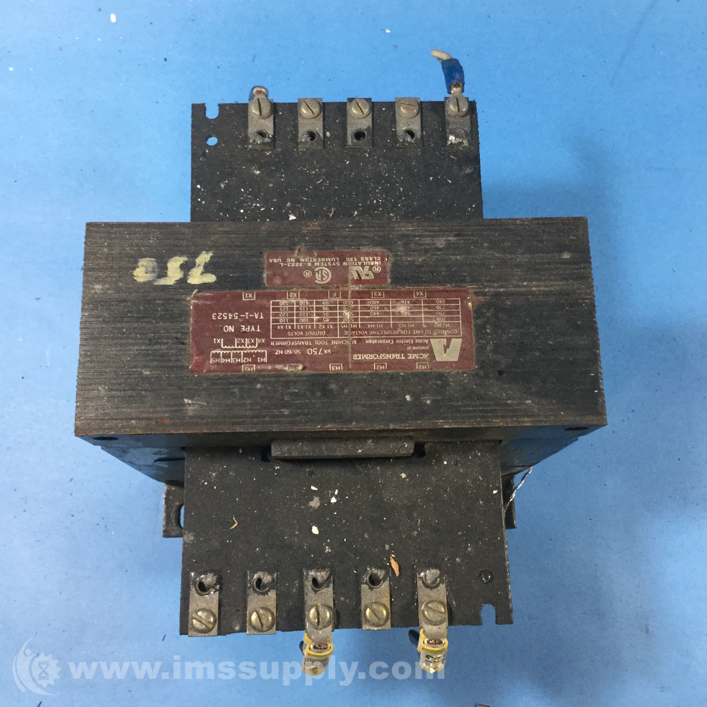 Acme Electric Control Transformer TA154523 Transformer IMS Supply