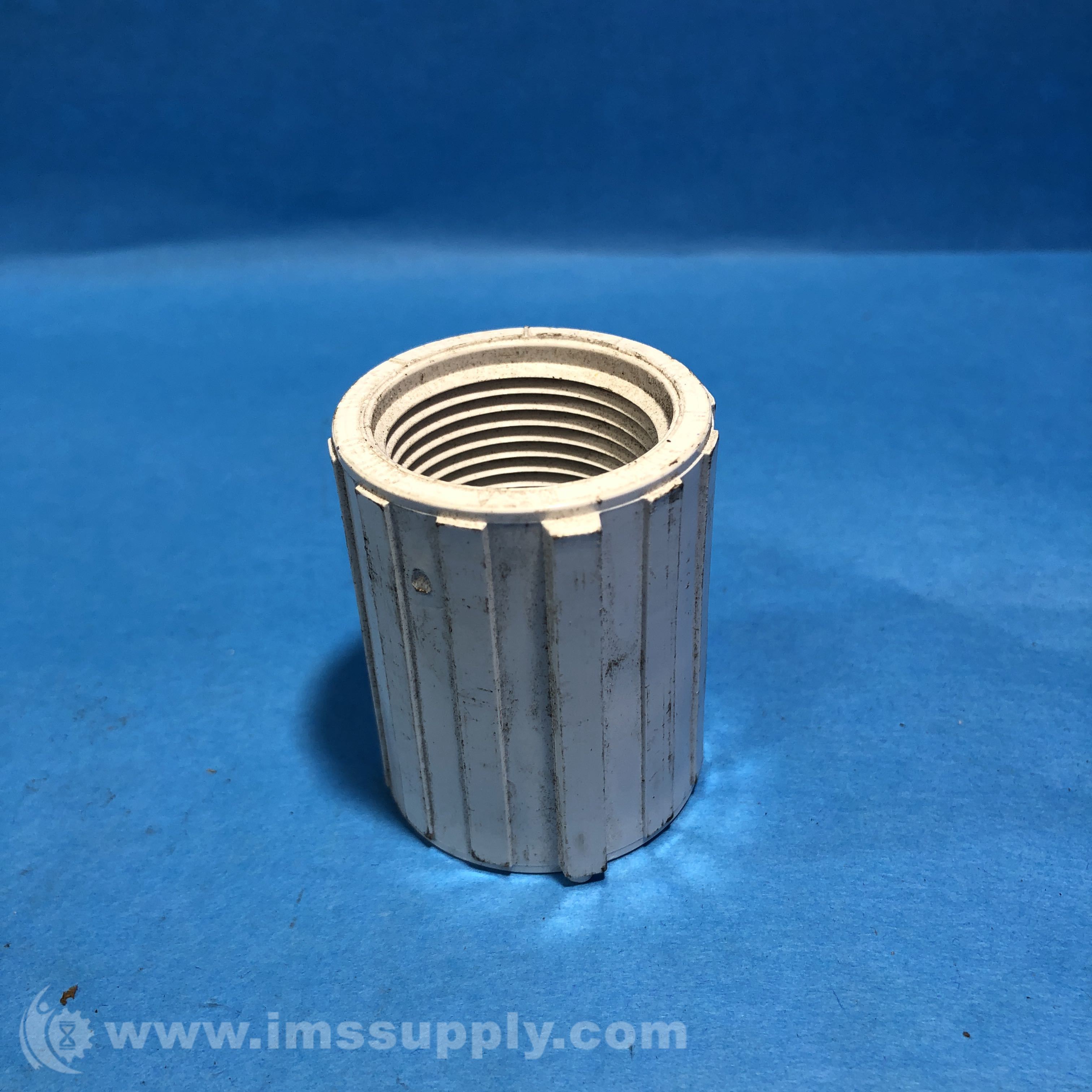 Dura Plastics Products, LLC 1 inch White PVC Coupling IMS Supply