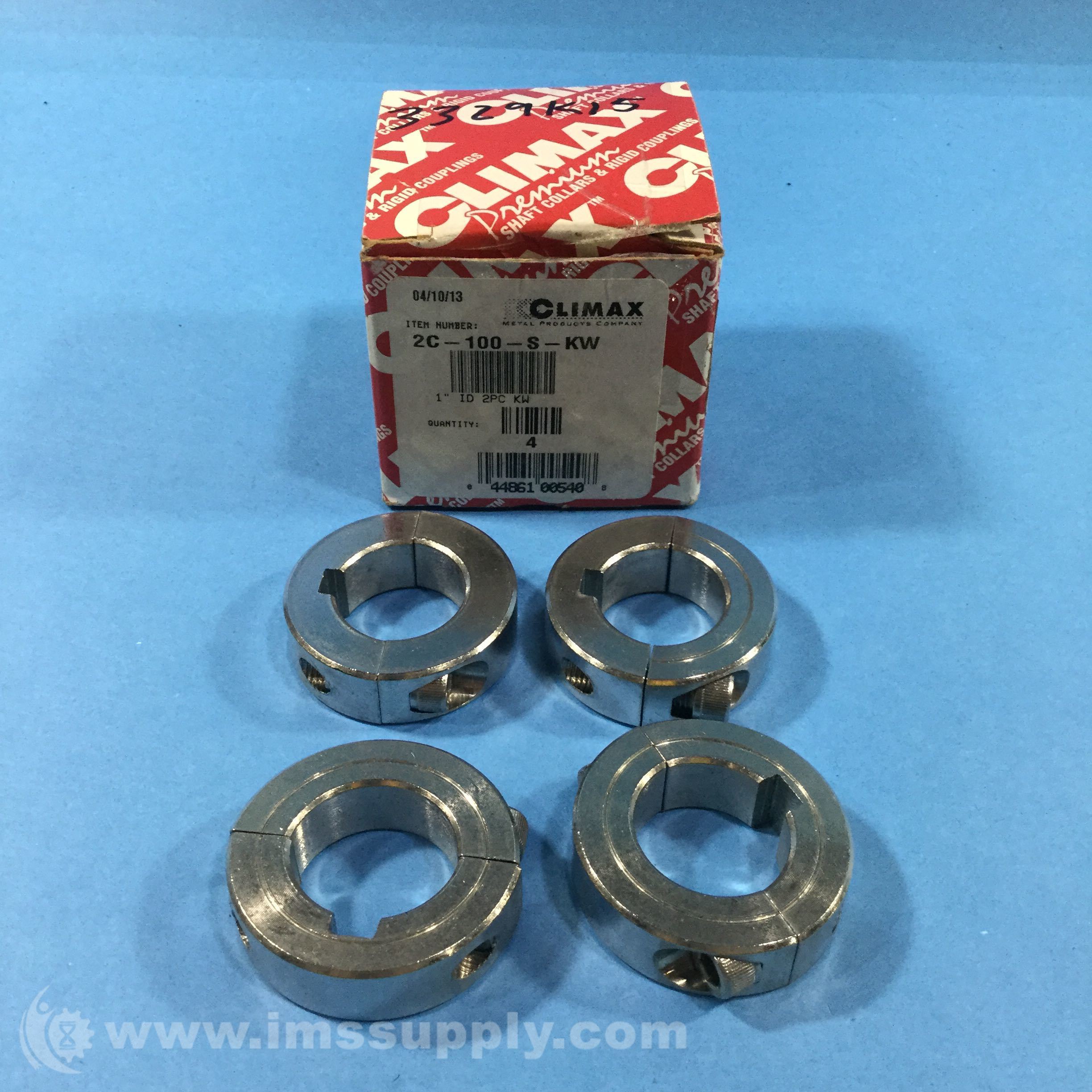 Climax Metal Products 2C100SKW TwoPiece Clamping Collar IMS Supply