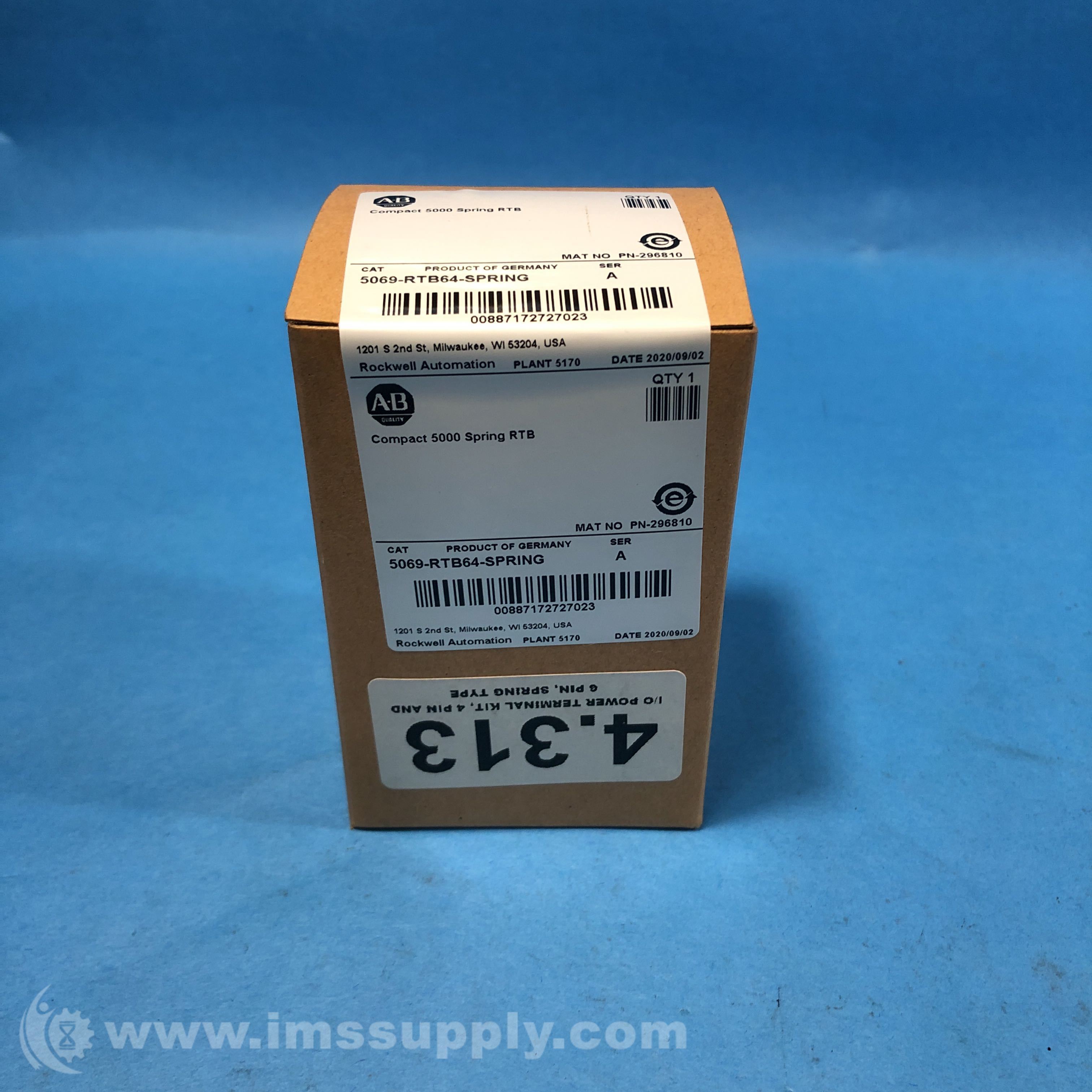 Allen Bradley 5069-RTB64-SPRING Series A Compact 5000 Spring RTB - IMS ...