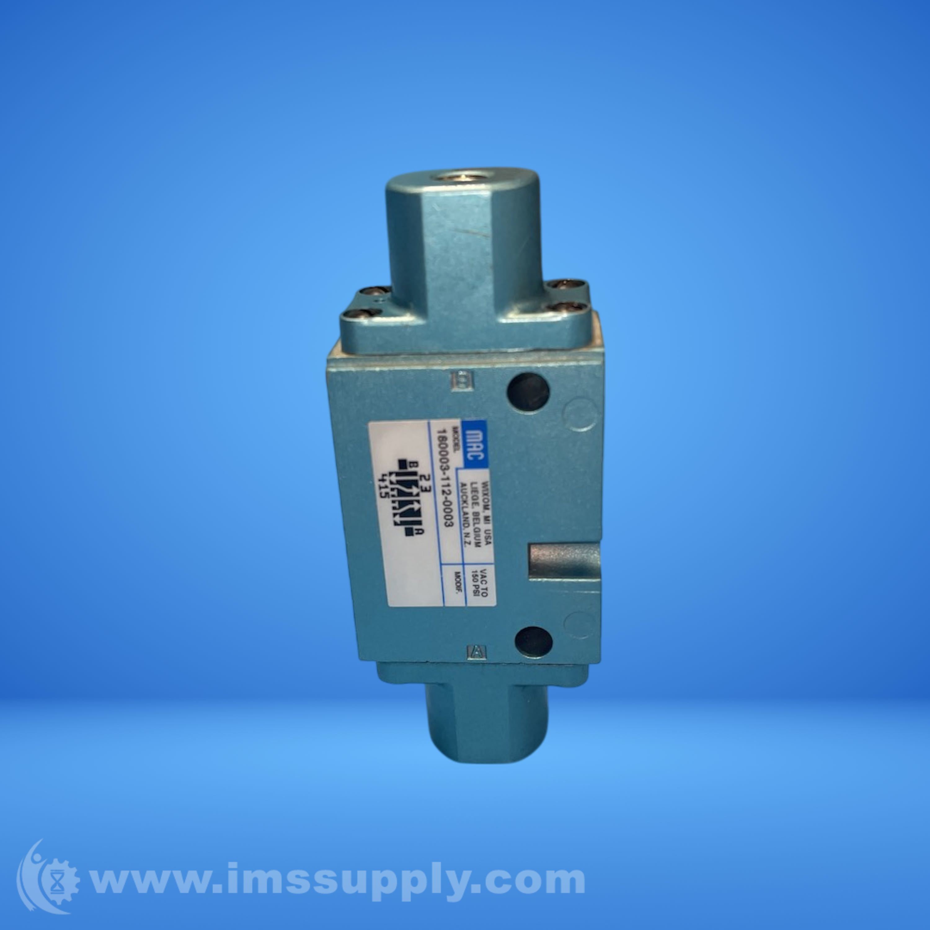 MAC Products 180003-112-0003 Solenoid Valve - IMS Supply
