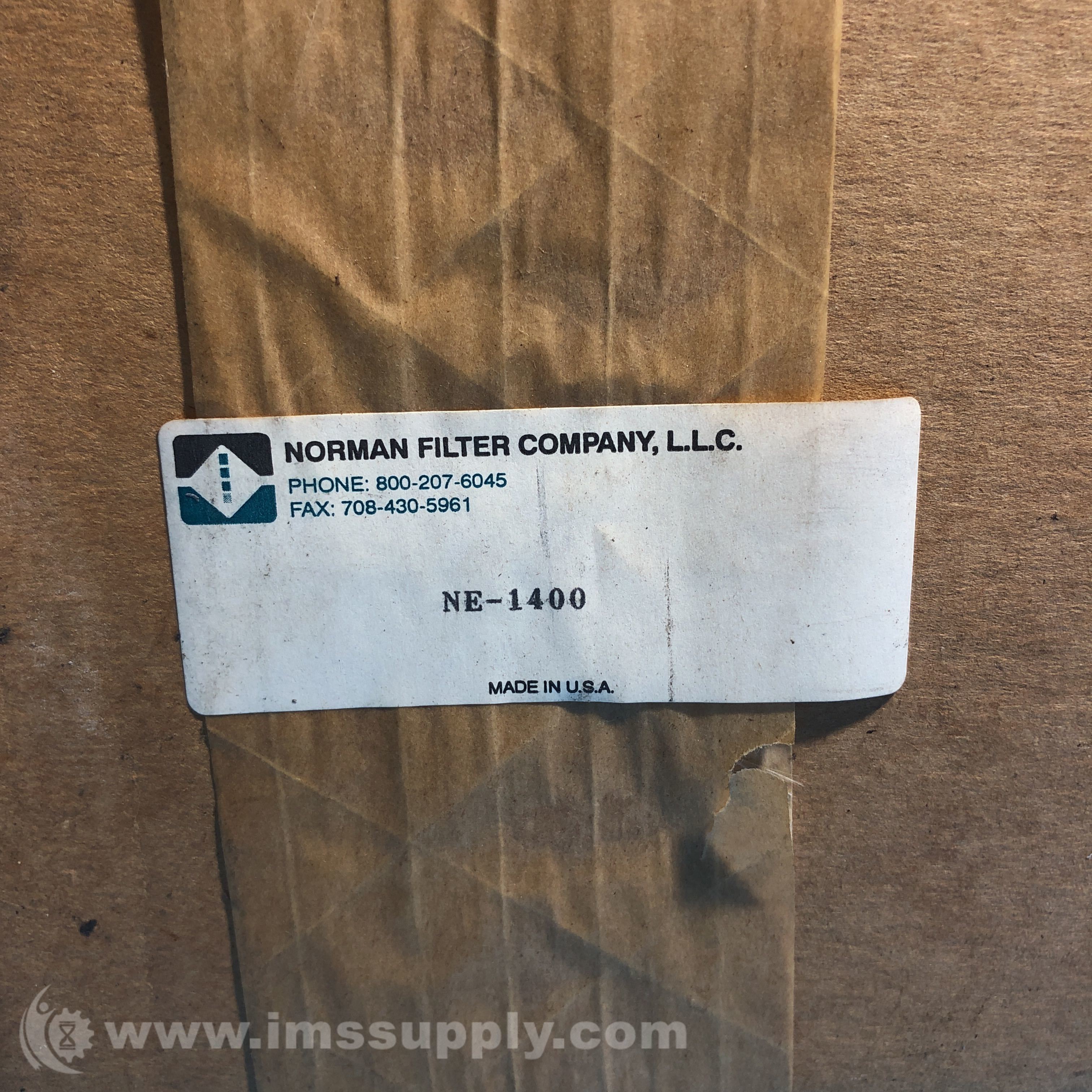 Norman Filter Company NE1400 InLine Lube Filter IMS Supply