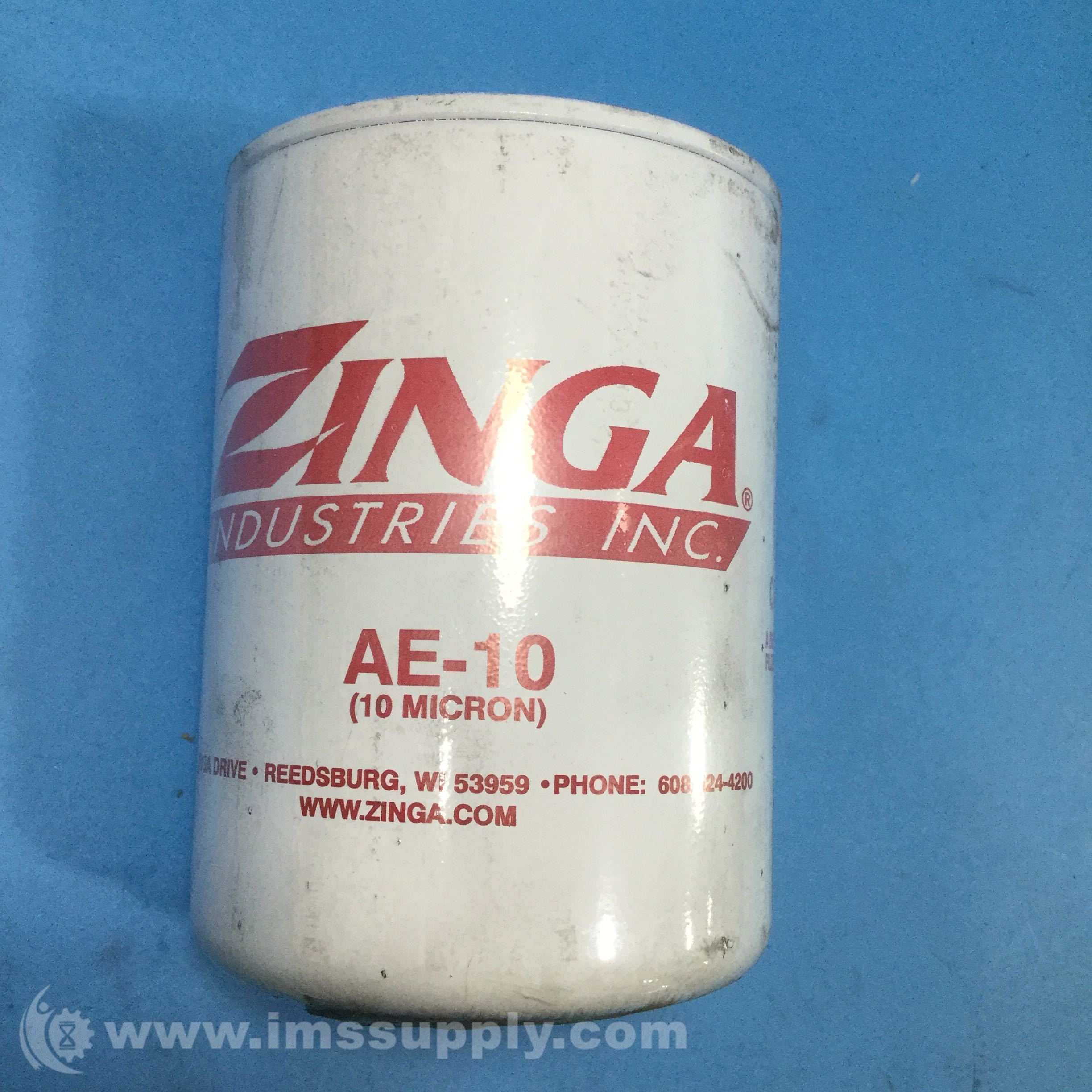 Zinga Industries Ae 10 Spin On Filter Element 10 Micron Ims Supply