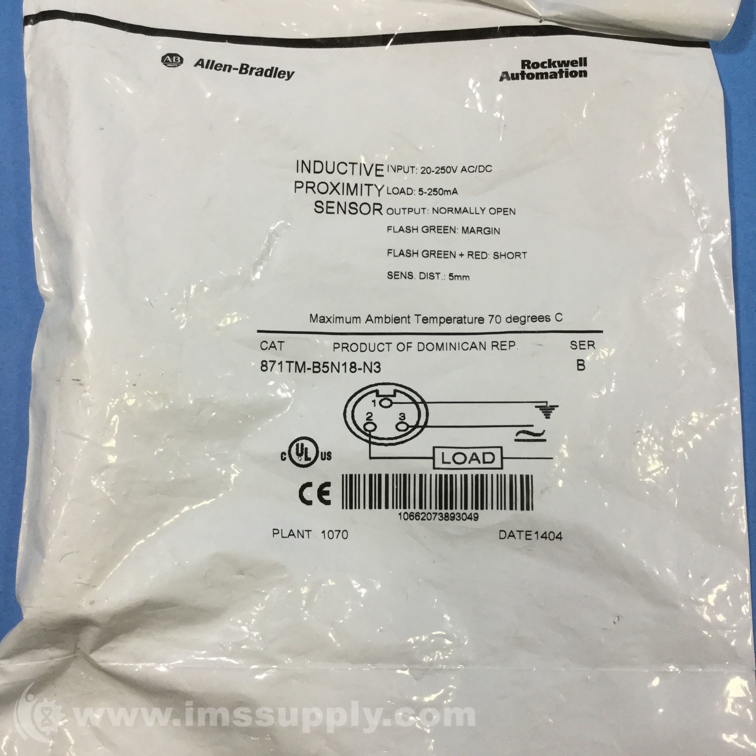 Allen Bradley 871TM-B5N18-N3 Proximity Sensor - IMS Supply