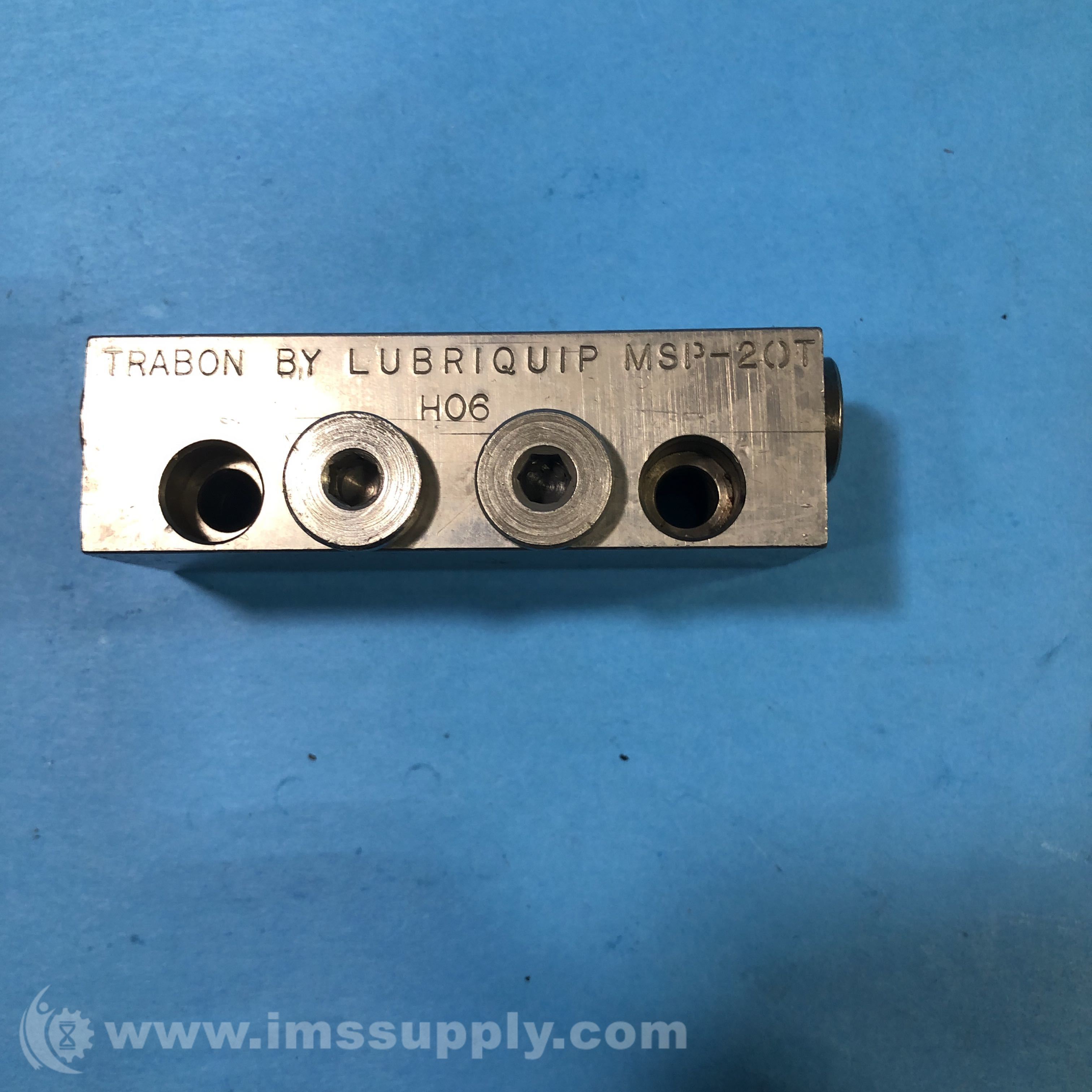 Trabon Lubrication Systems MSP20T Modular Divider Valve IMS Supply
