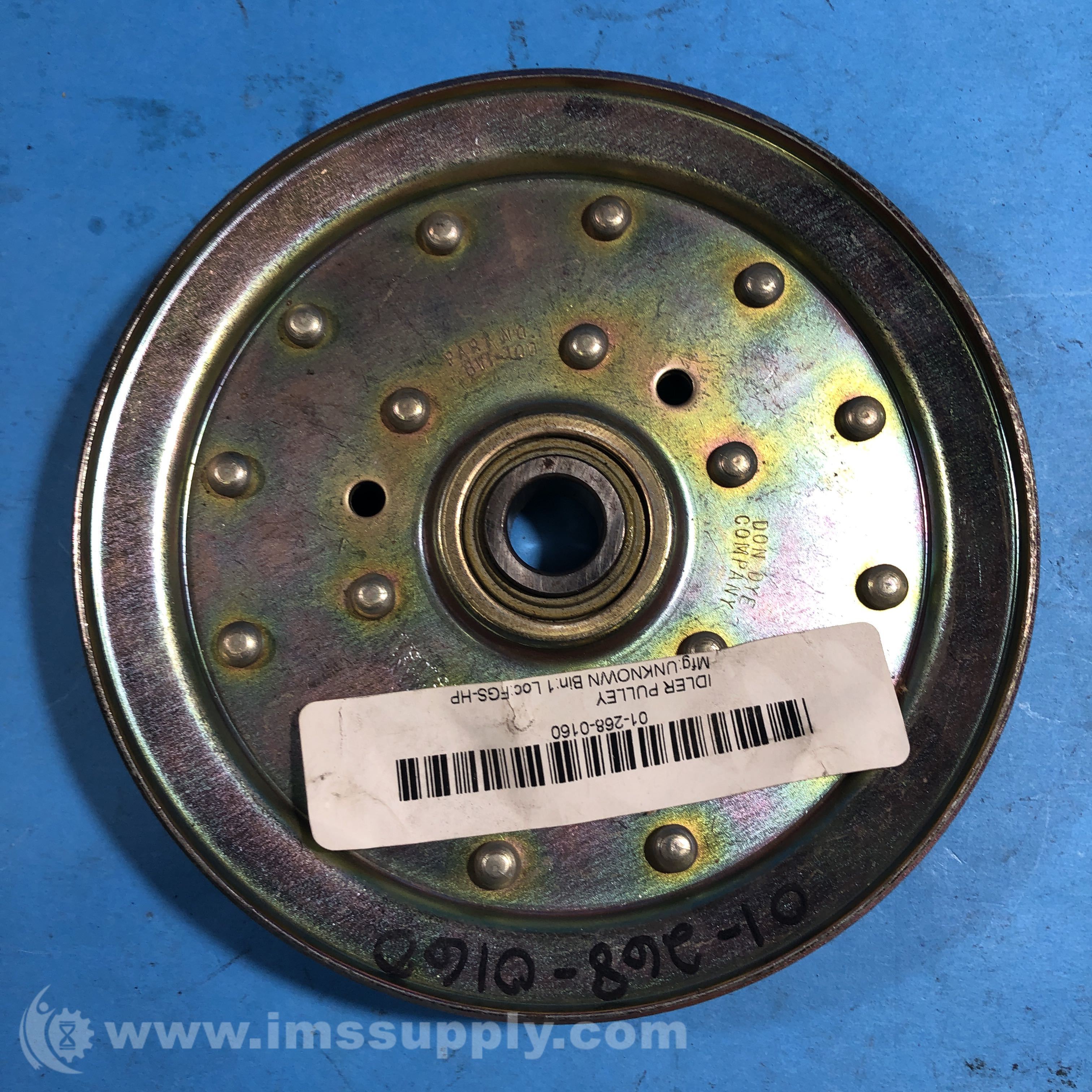 Don Dye BVI100 Flat Face Belt Drive Idler Pulley IMS Supply