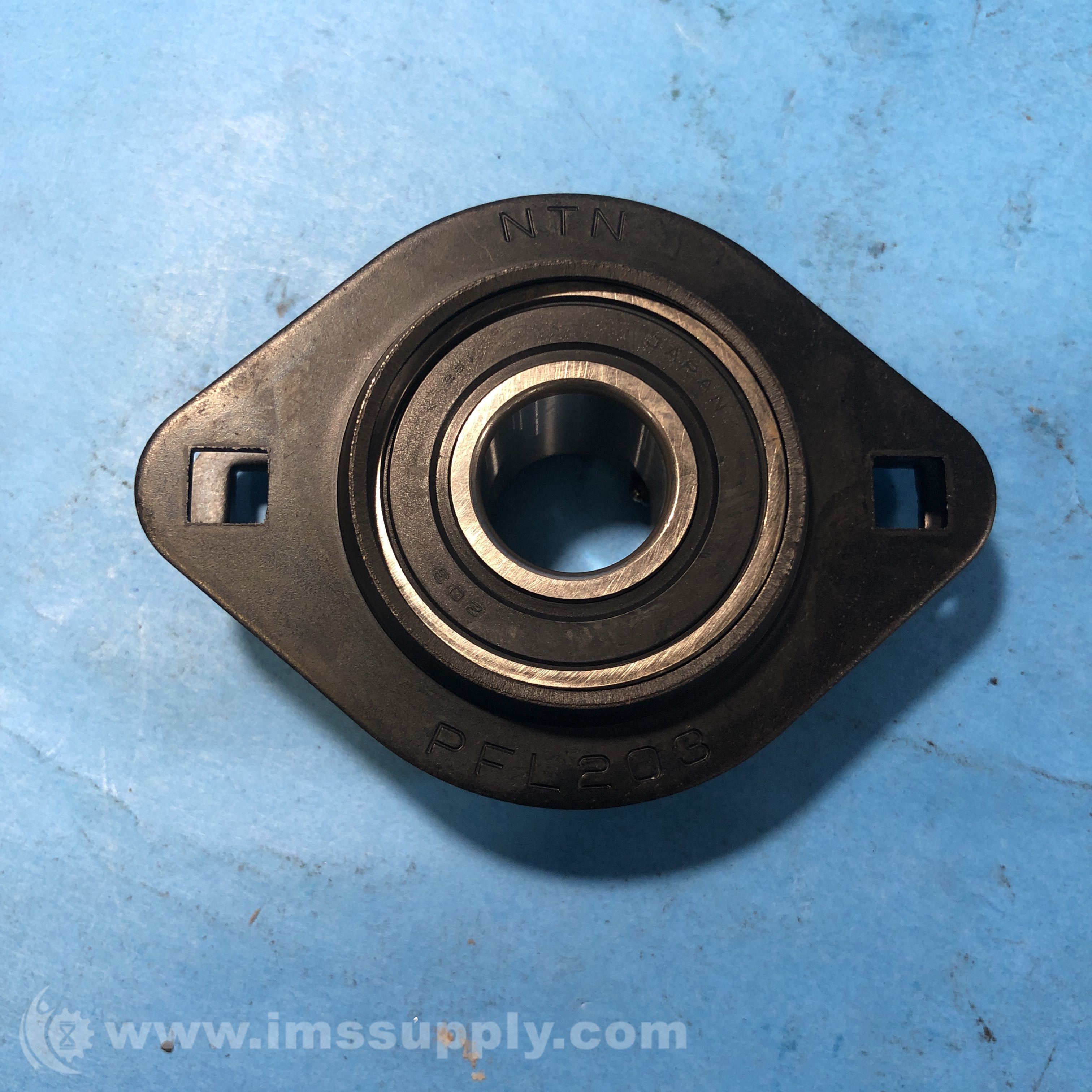NTN ASPFL203 Flange-Mount Ball Bearing Unit, 2-Bolt Flange - IMS Supply