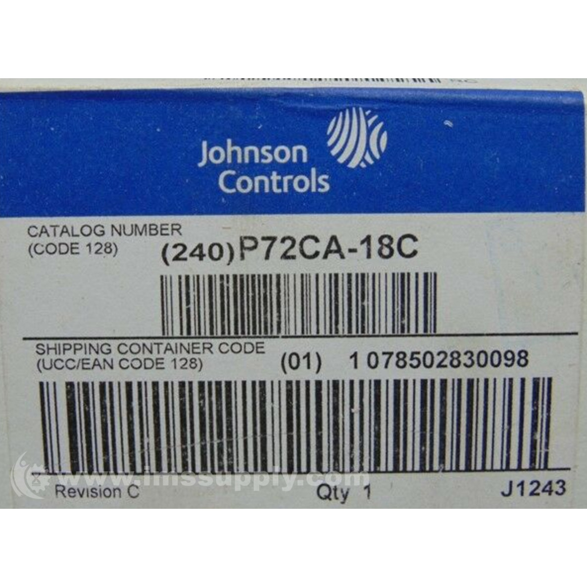 JOHNSON CONTROLS P72CA-18 - IMS Supply