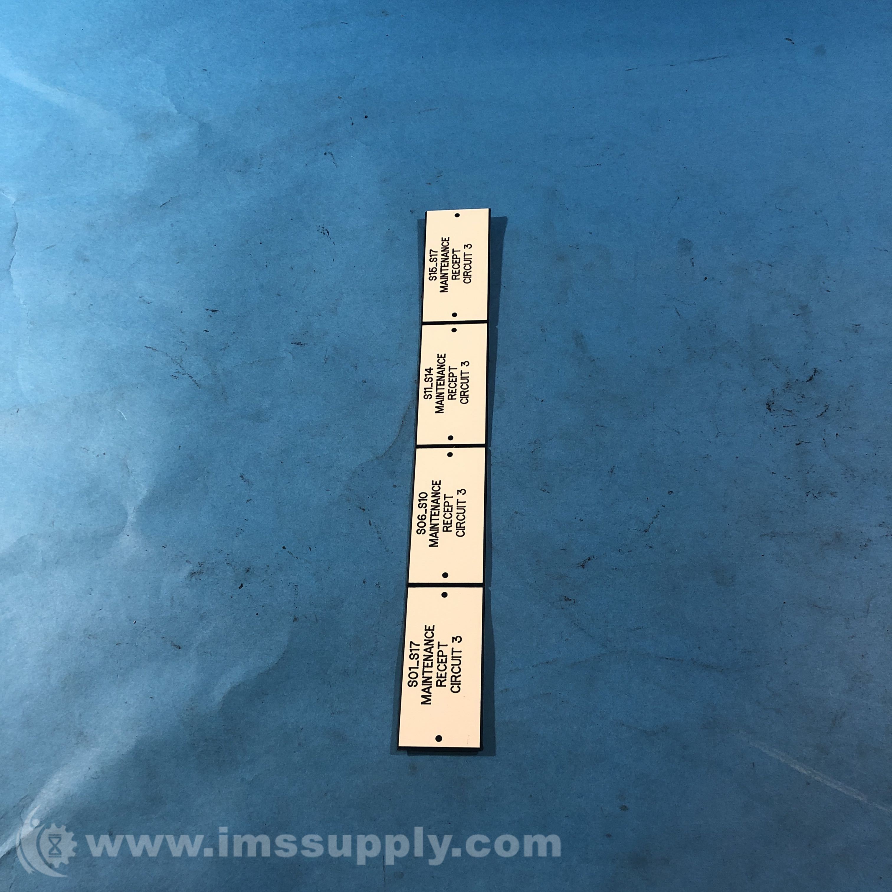 Label Plate Set - IMS Supply
