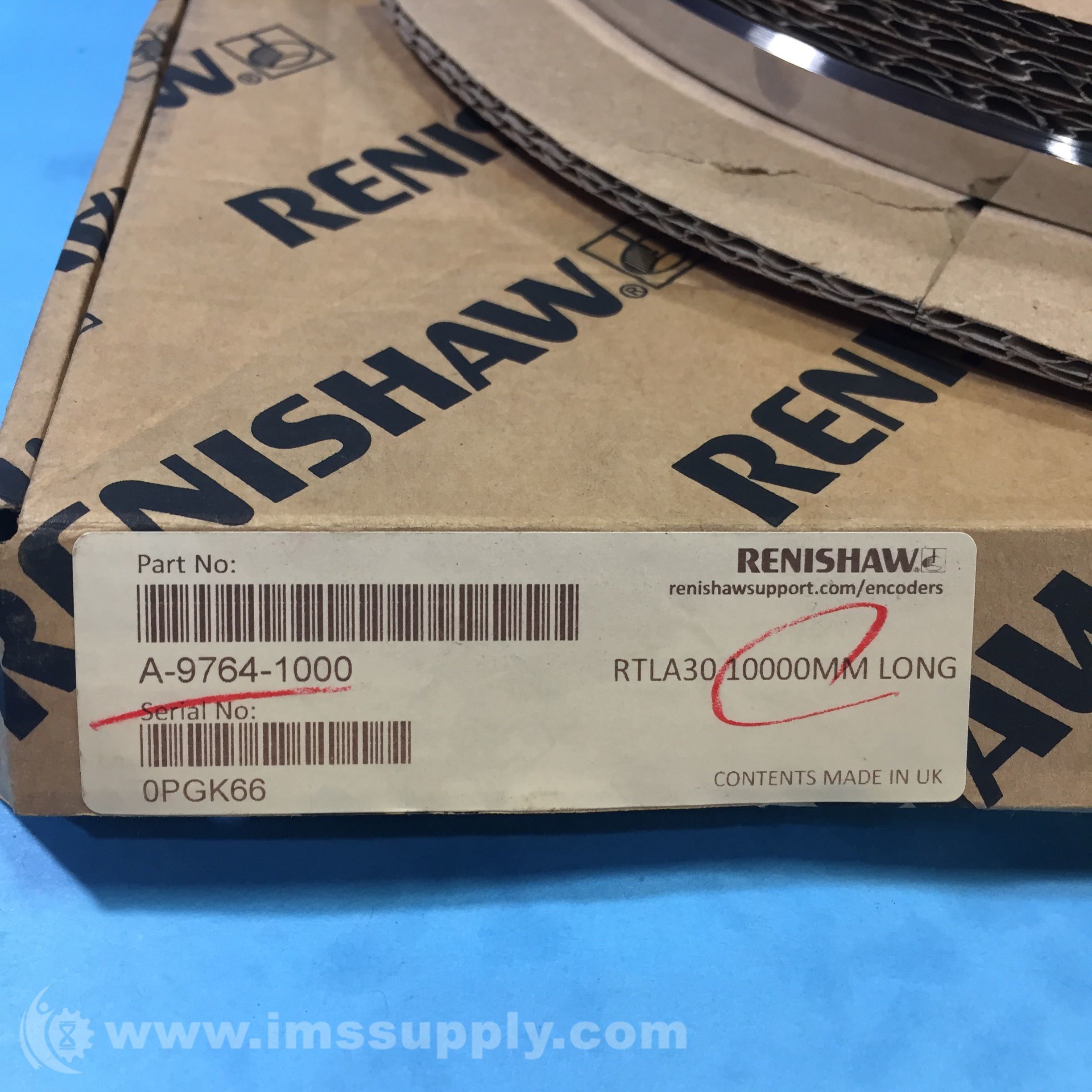 Renishaw A97641000 Long Linear Encoder Tape, RTLA30, 10000mm LG IMS