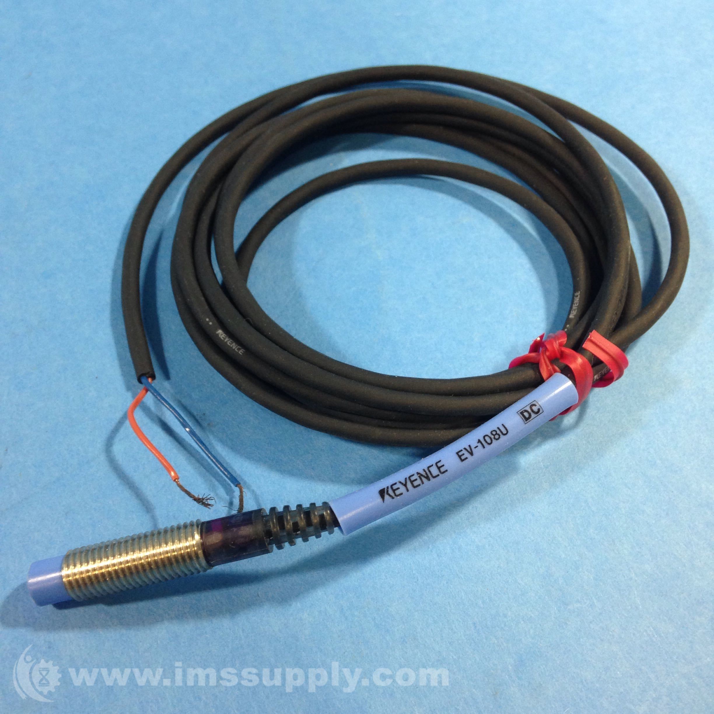 Keyence Corp EV-108U Proximity Switch 12-24VDC Normally Open M8 
