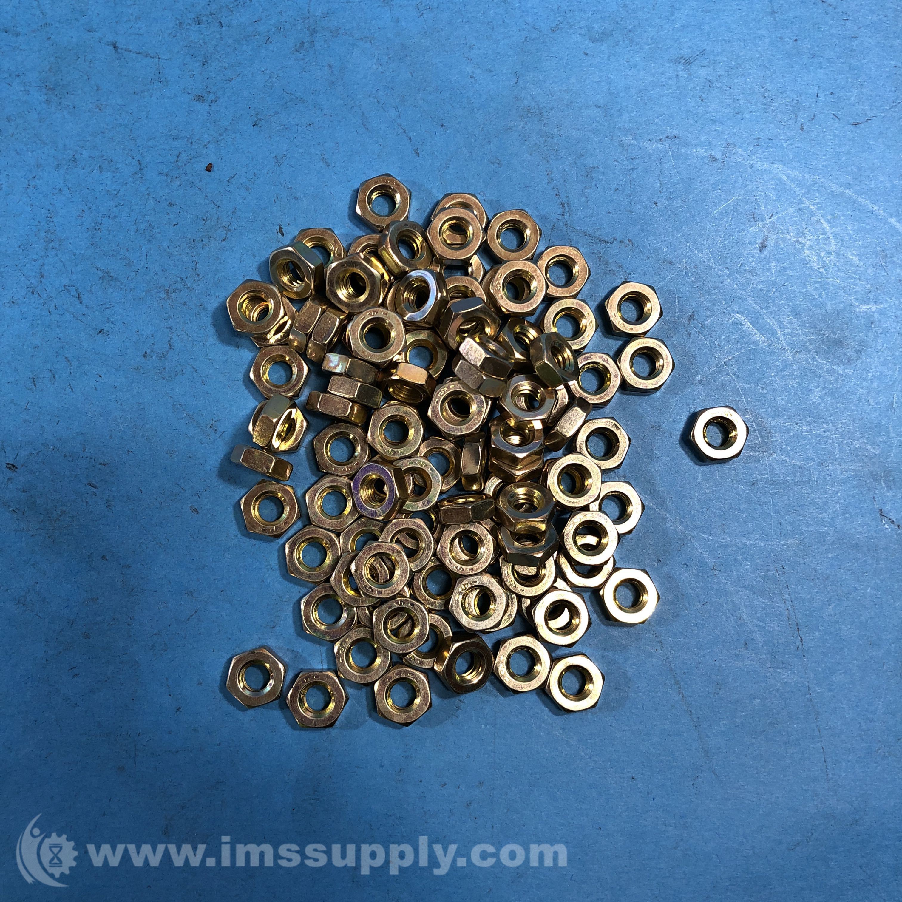 McMasterCarr 71354 Hex Jam Nuts, Stainless steel, Pack of 100 IMS Supply