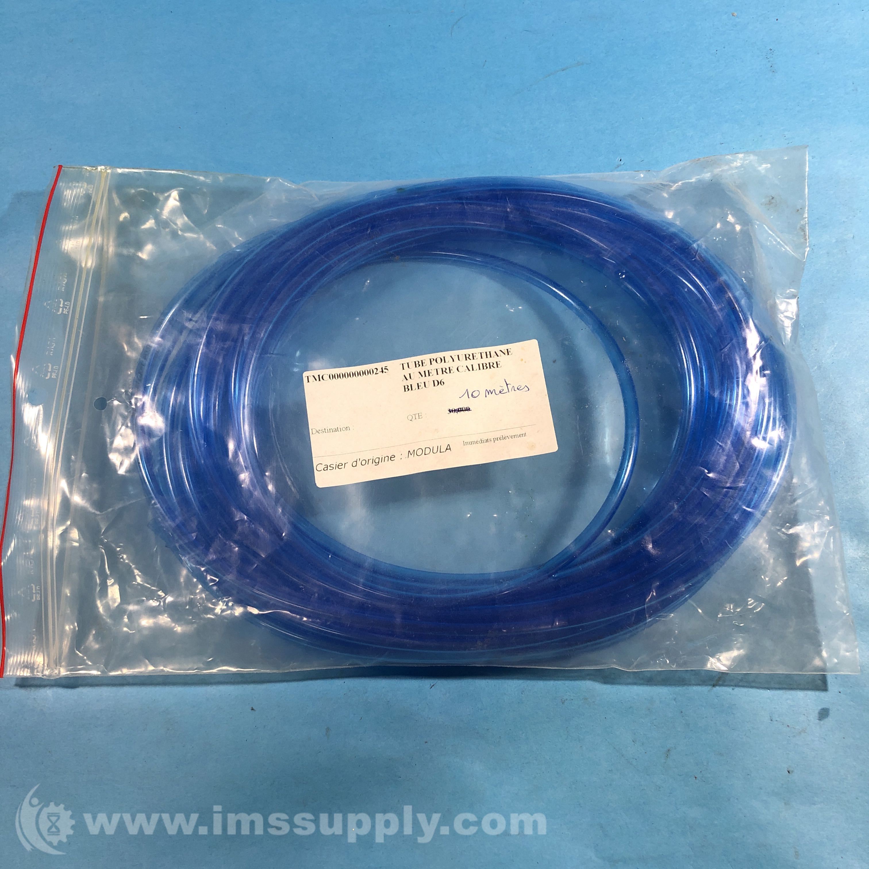 SMC TU0604-6X4 GFX.1 10 m LG Blue Polyurethane Tubing - IMS Supply