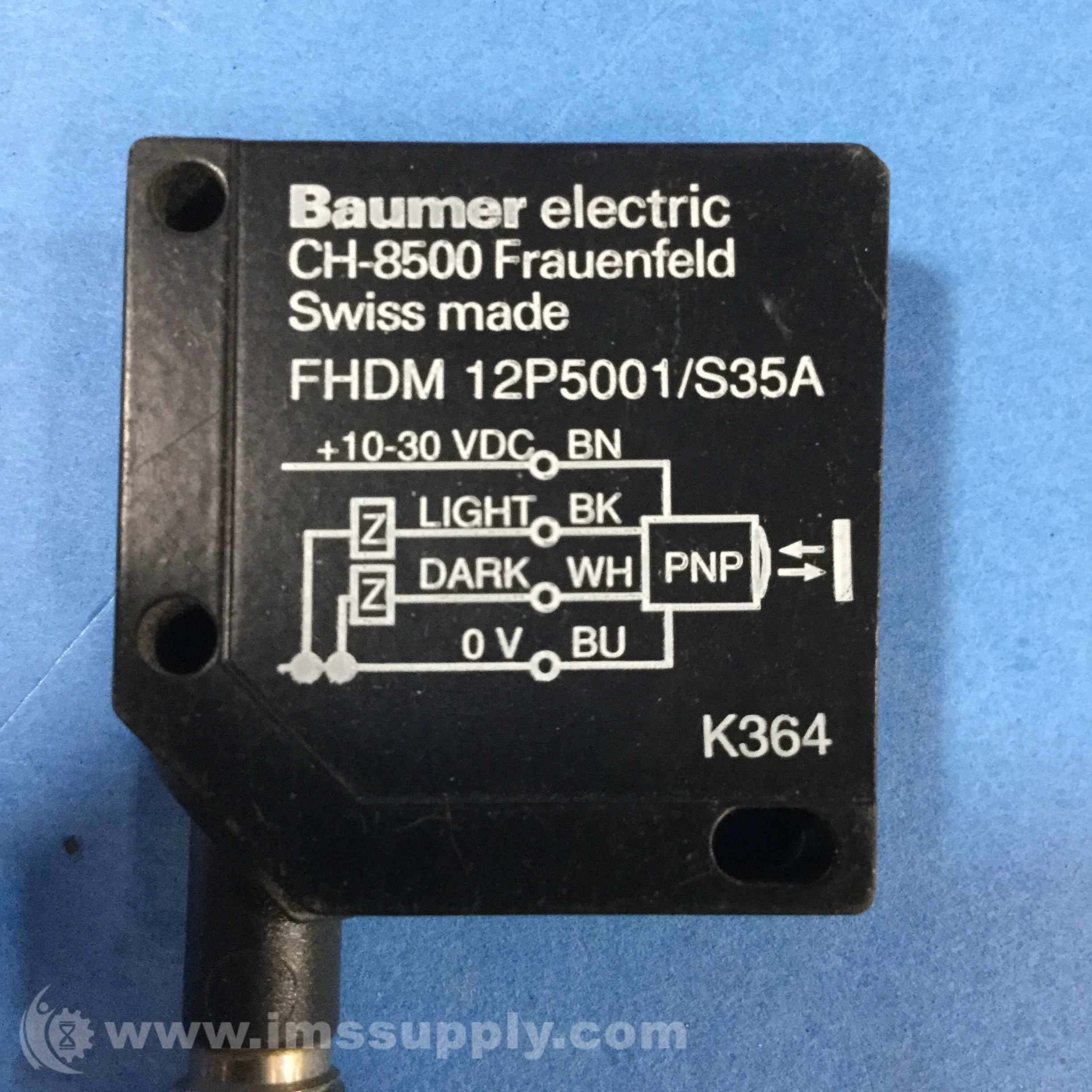 Baumer Electric Fhdm 12p5001 S35a Photoelectric Sensor Ims Supply