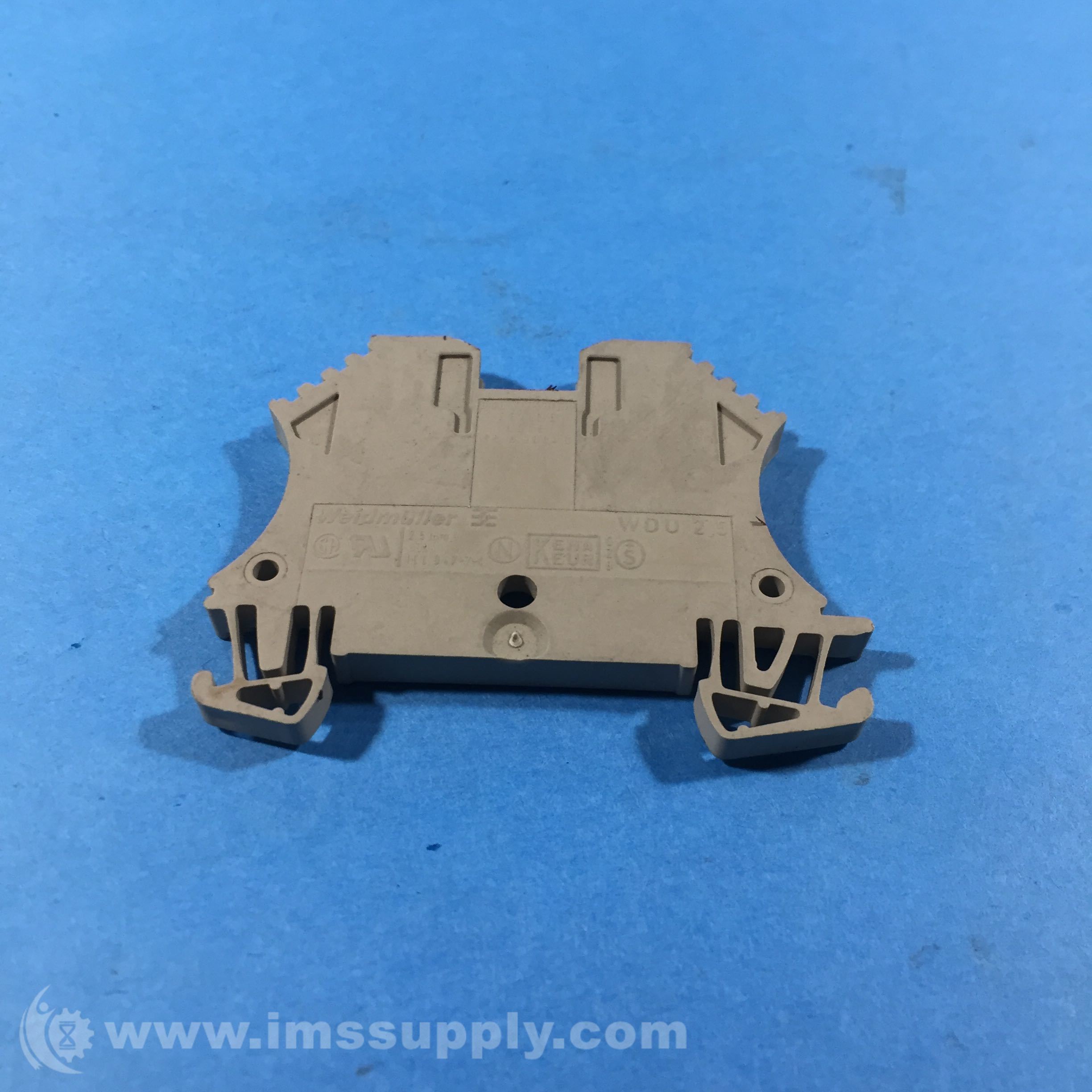 Weidmuller WDU 2.5 Terminal Block, DIN Rail Mount IMS Supply